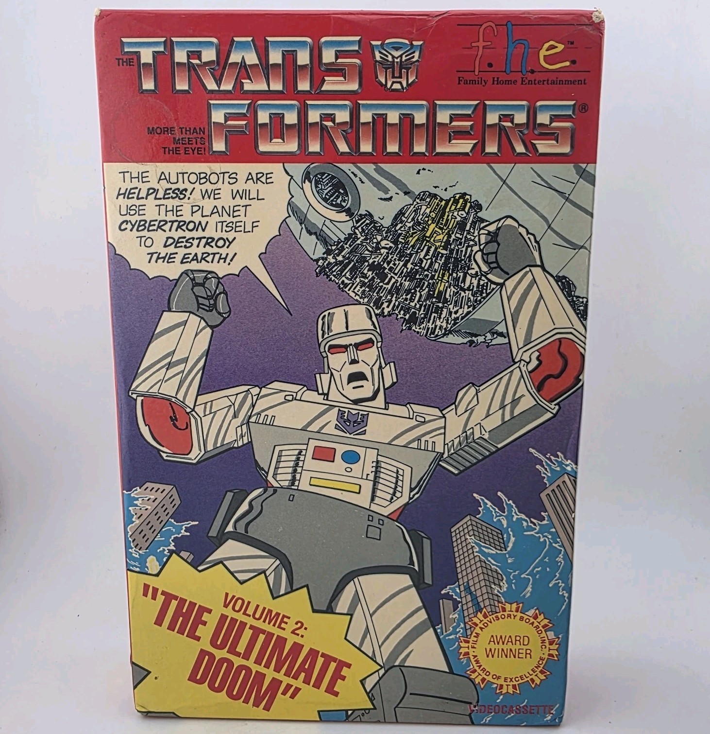 Transformers Vol 2 The Ultimate Doom - Betamax - 1984 - FHE Big Box (Not Vhs)
