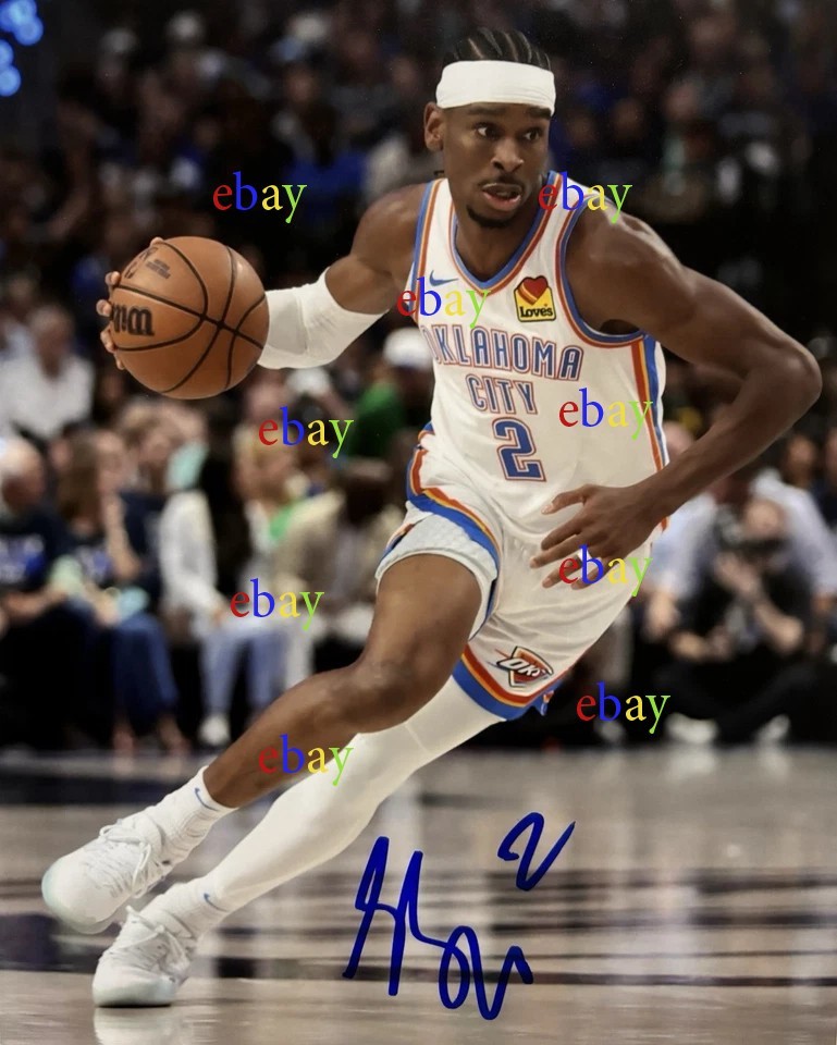 Shai Gilgeous-Alexander Ok City Thunder Signed Autographed 8x10 photo Reprint