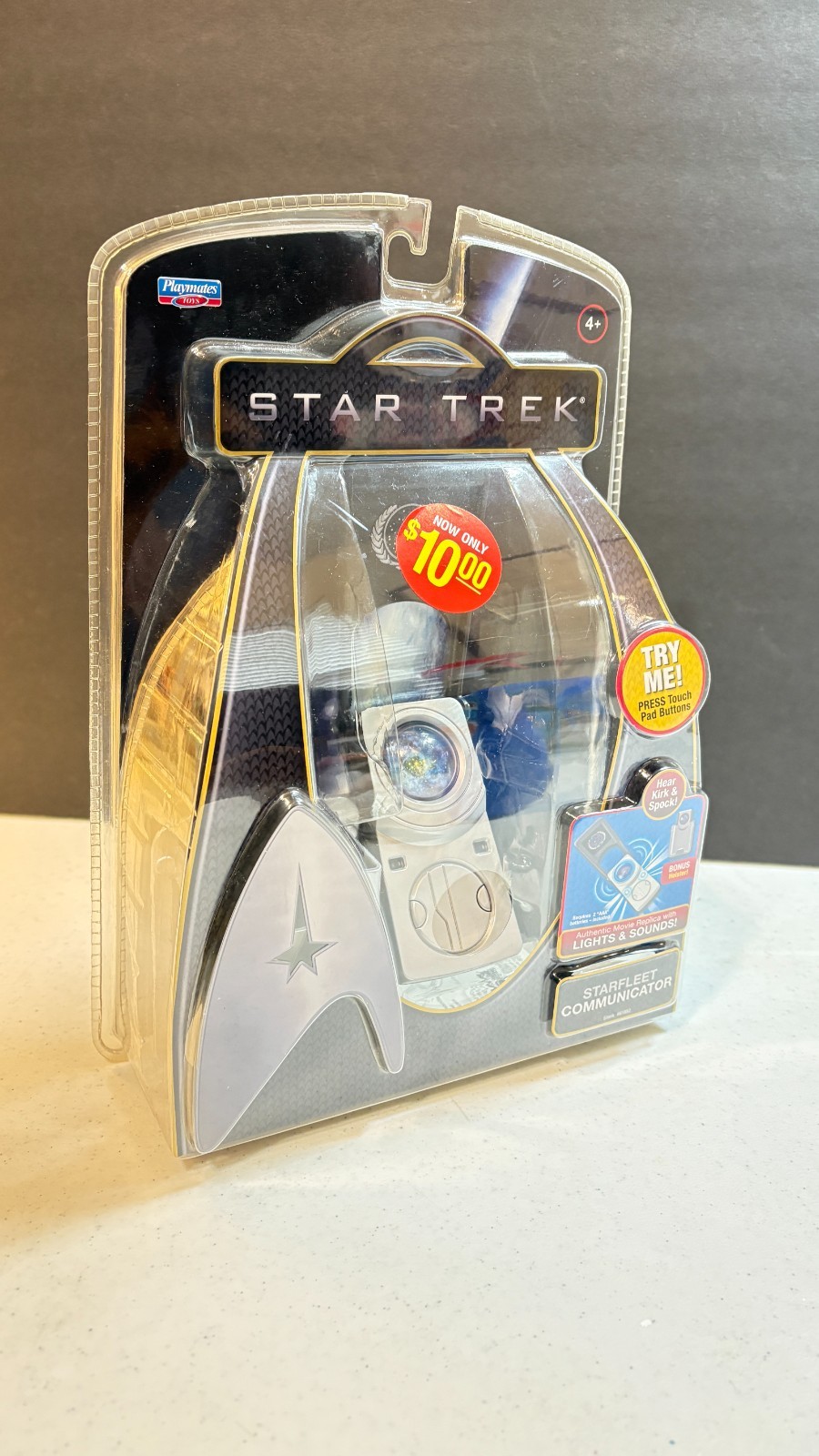 Star Trek Communicator Movie Replica Toy Playmates 2009 NOS Lights & Sounds- New