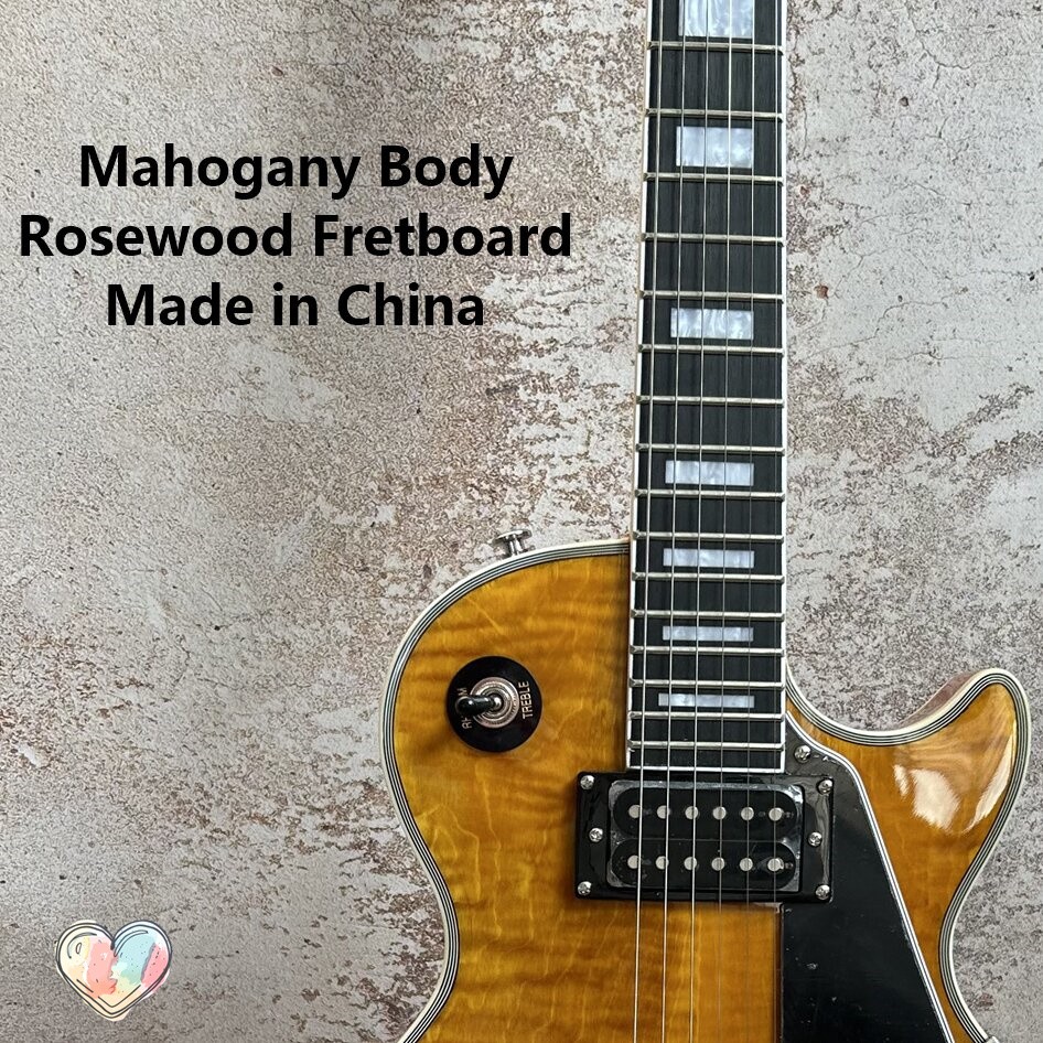 Custom Electric Guitar Special: Fixed Bridge, Chrome Parts, HH Pickups