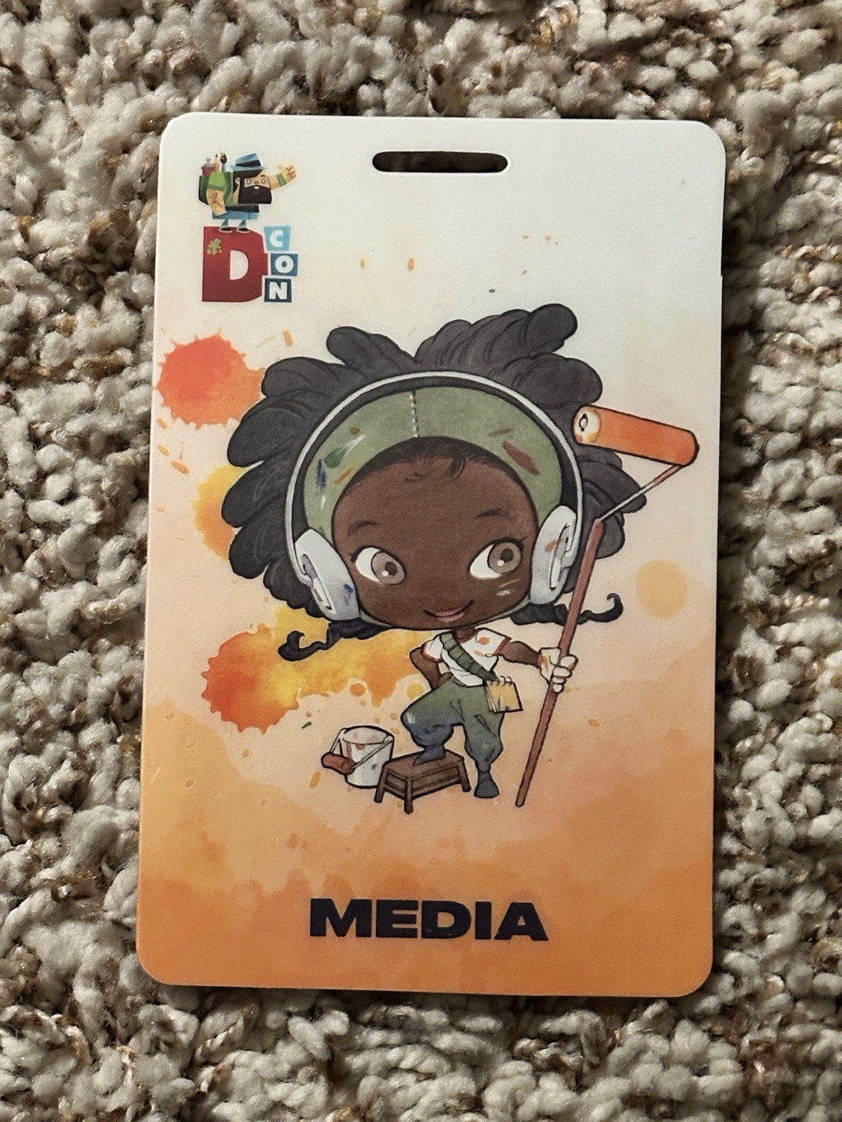 Collectible DesignerCon 2025 Media Badge - Peach Momoko