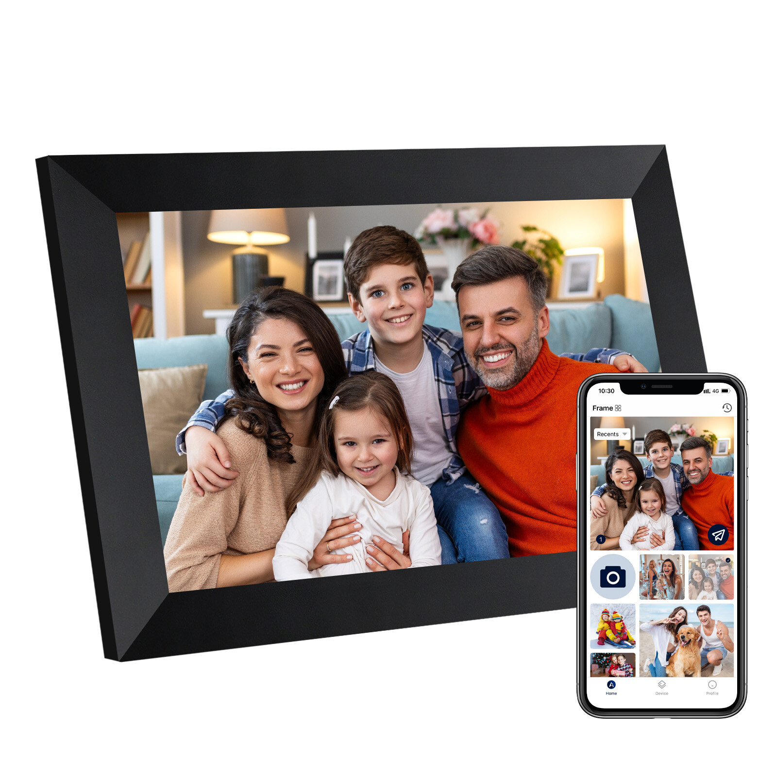 10.1 inch WiFi Digital Photo Frame by Shareshow-IPS HD Touch Screen Smart Frame