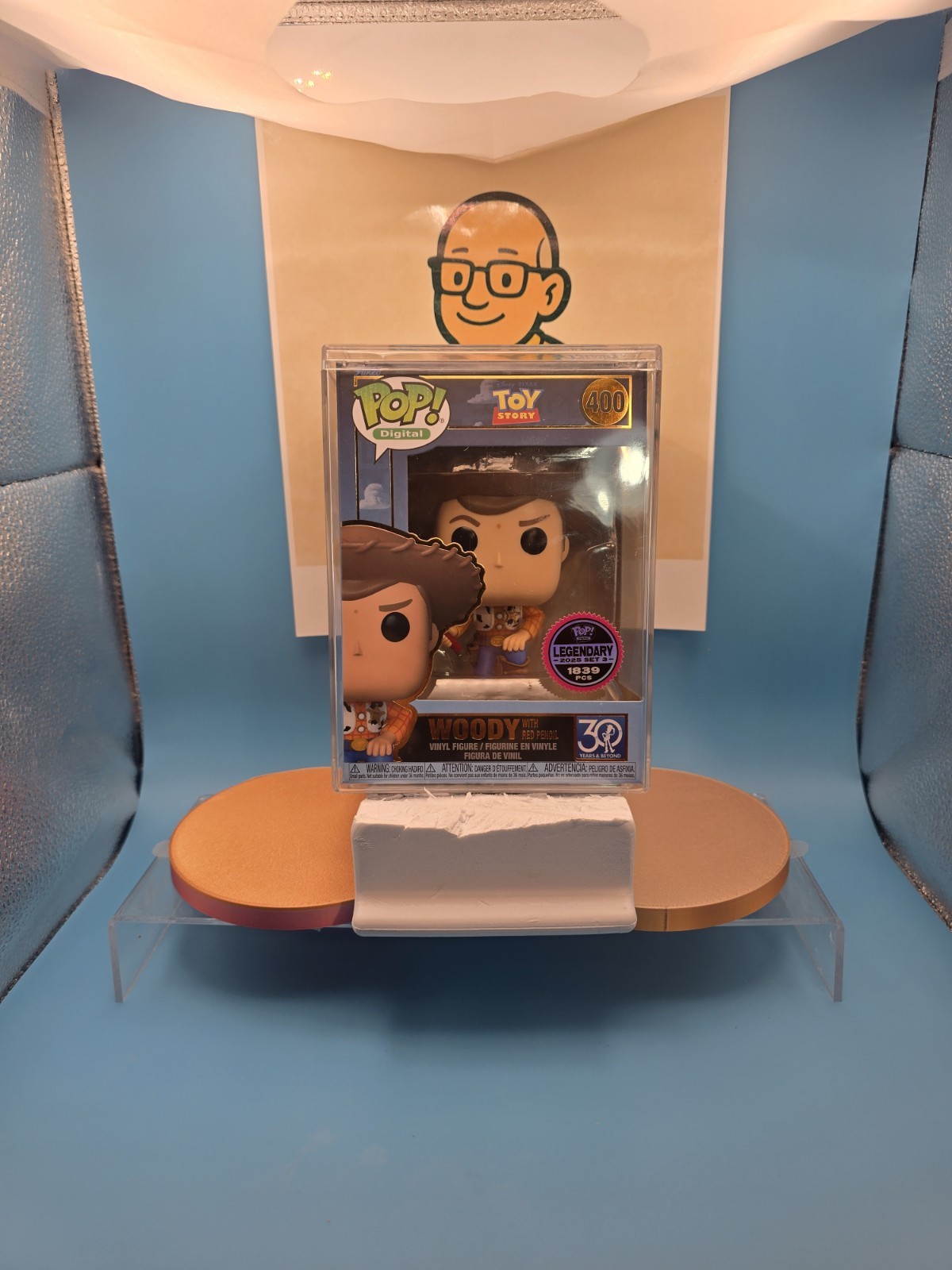 FUNKO POP! DIGITAL NFT TOY STORY #400 WOODY WITH RED PENCIL LEGENDARY 1839 PC