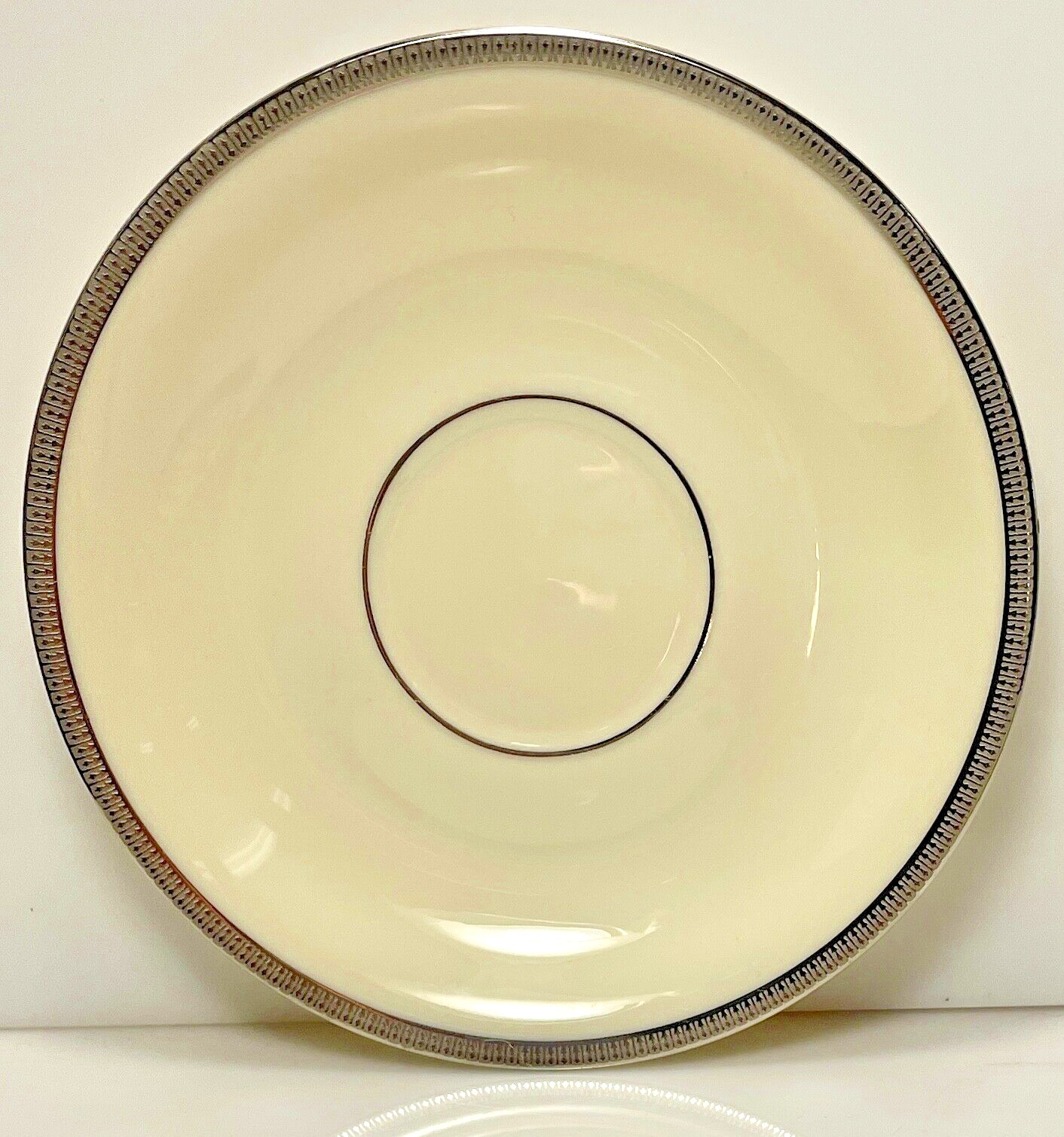 Lenox Tuxedo Platinum Saucer  5 3/4"