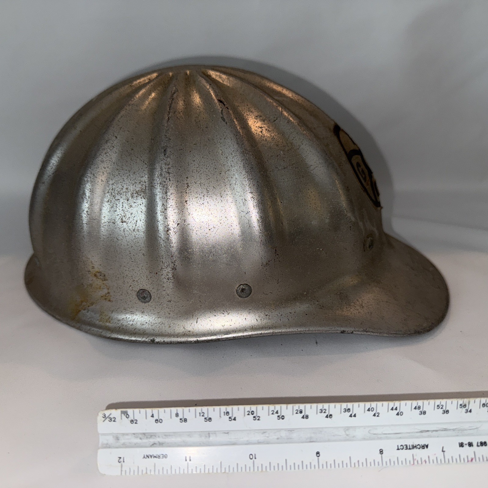 Vintage Fibre Metal Super Lite Aluminum Hard Hat 