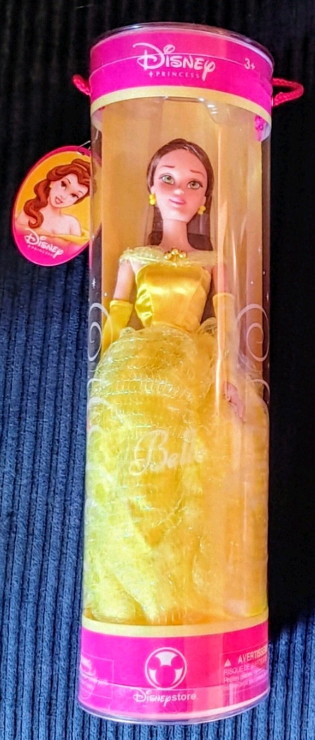 The Disney Store Classic Beauty & the Beast Princess Belle Doll Yellow dress