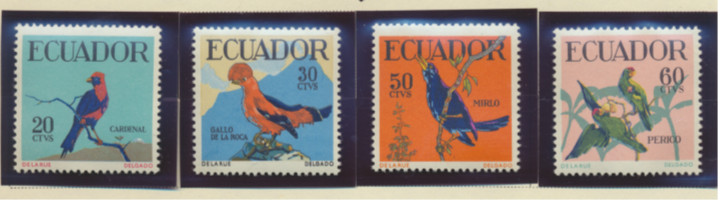 Ecuador Stamps Scott #645 To 648, Mint Lightly Hinged