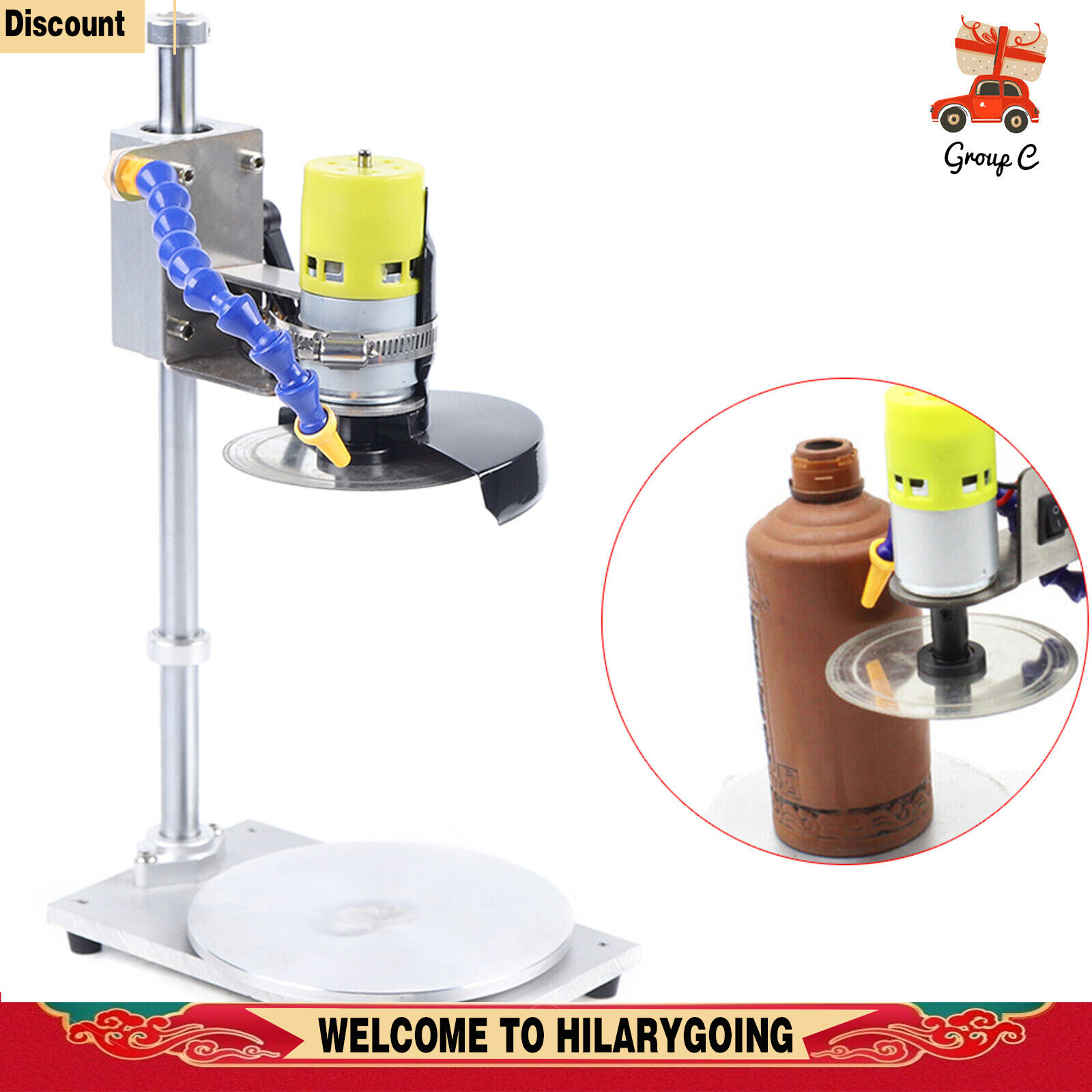 Beer Wine Cutting Machine Glass Bottle Jar DIY Cutter Kit 3000-6000RPM Speed