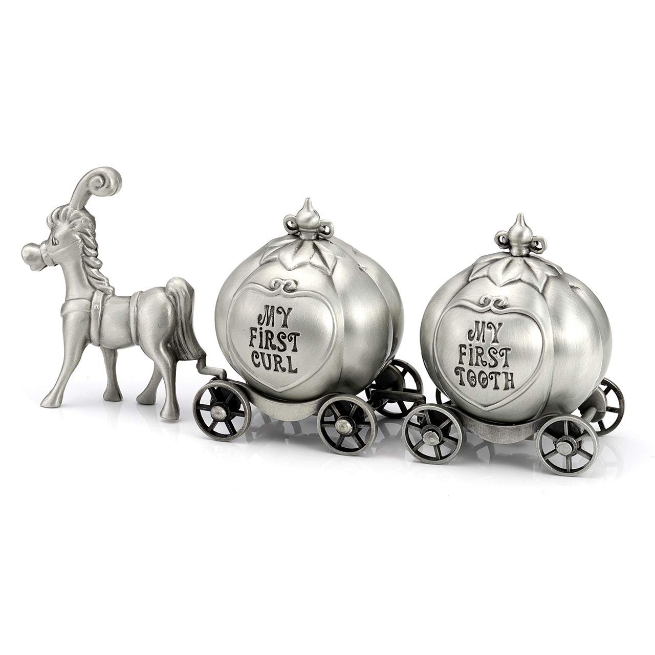 Silver Tooth Holder, My First Tooth and Curl Keepsake Set, Baby Teeth Fairy C...