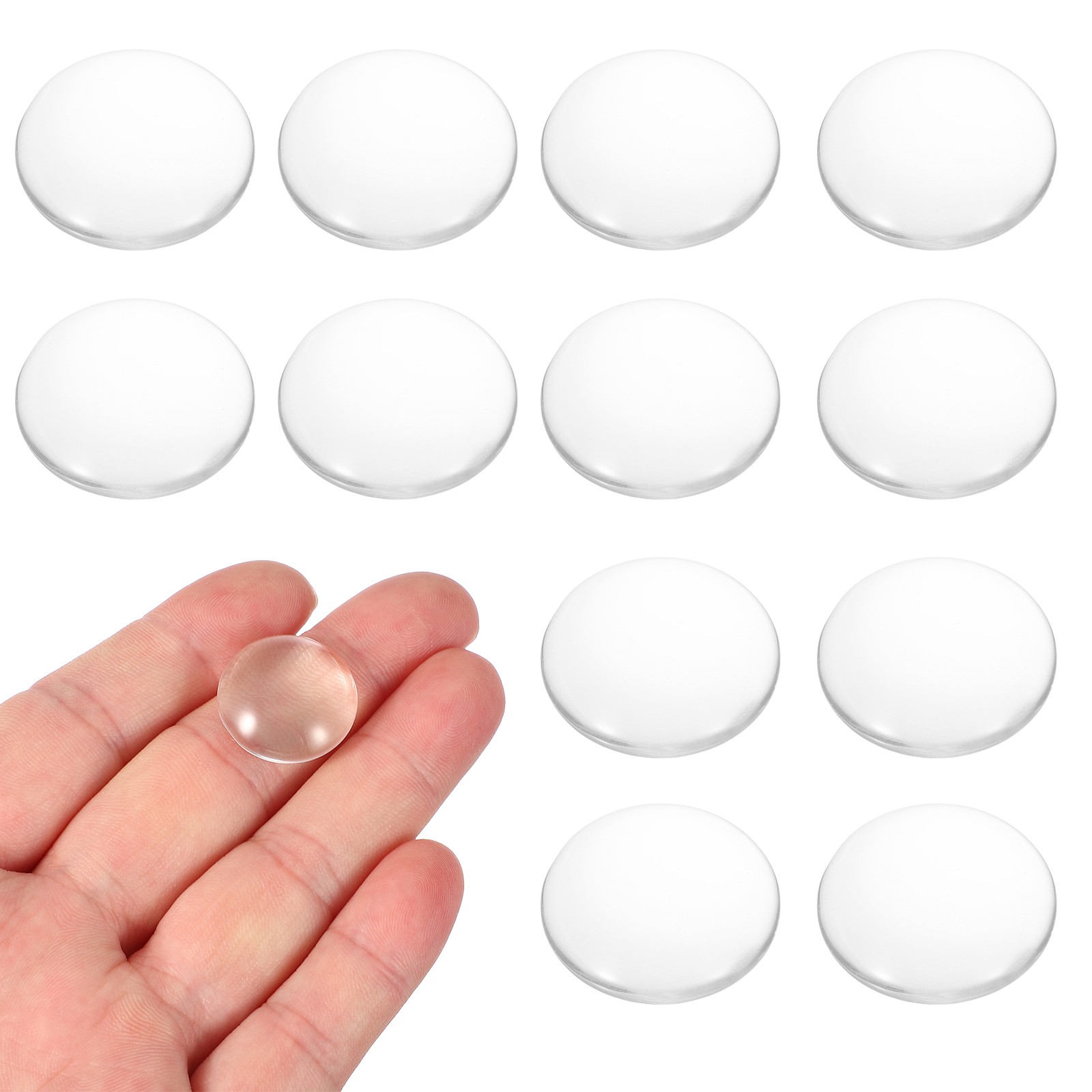 12 Pack Convex Lens, 20mm OD 35mm Focal Length Optical Lenses