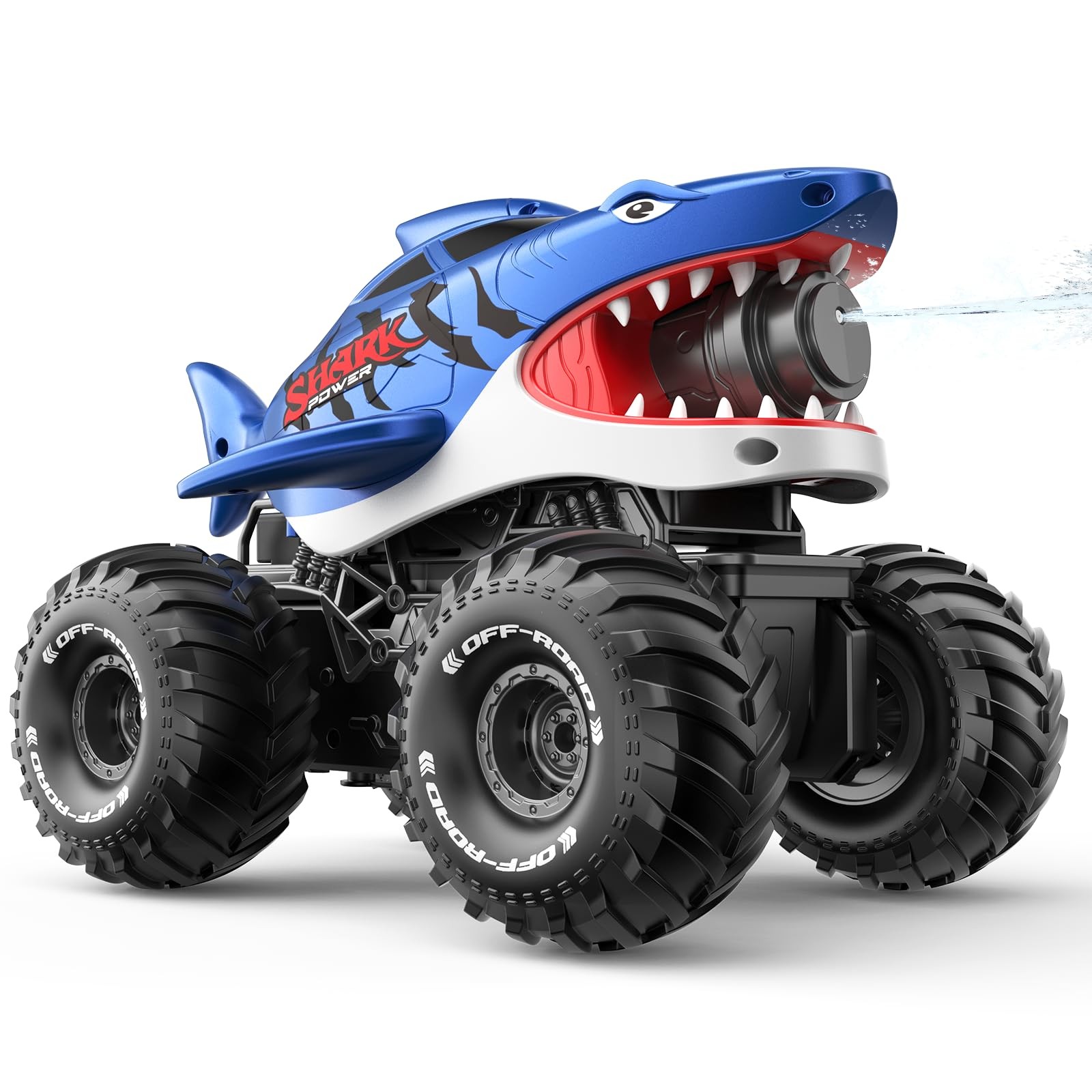 MUYOLO Amphibious Remote Control Car 2.4GHz Shooting Waterproof RC Monster Tr...