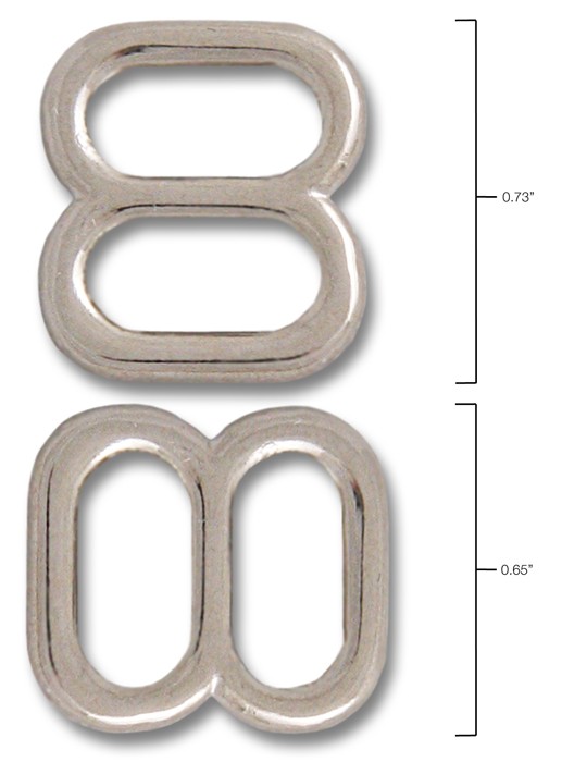 10 - 3/8 Inch Metal Round Triglide Slides