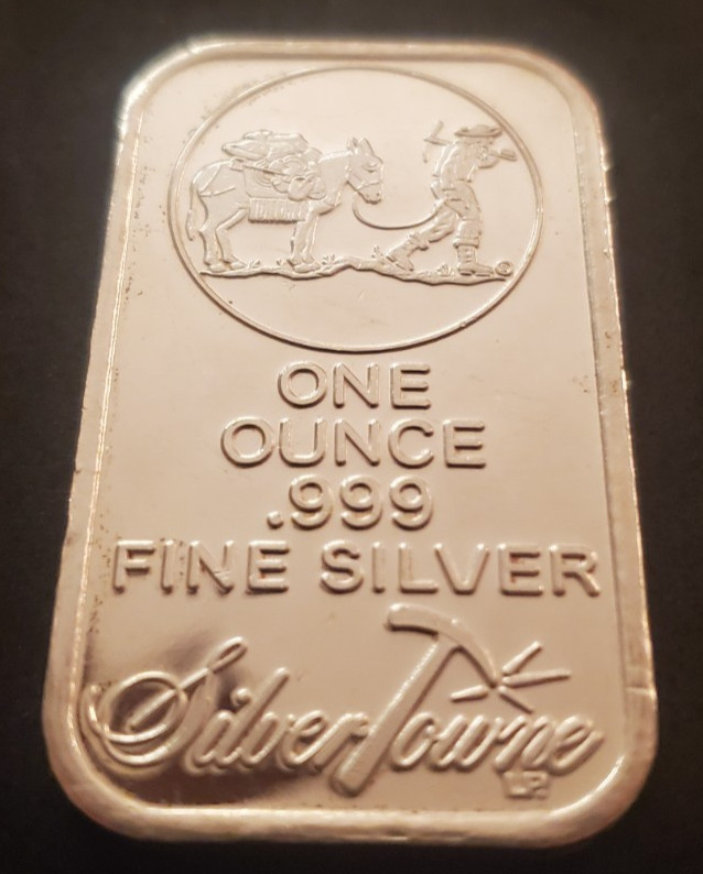 SilverTowne 1 Ounce .999 Silver Bar - Unsealed