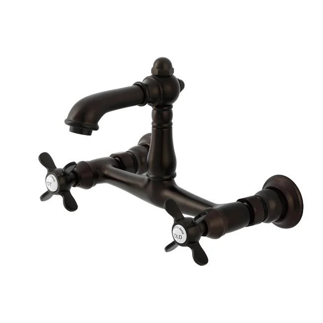 Kingston Brass KS7255BEX Essex Double-Handle Wall Mount Bathroom Faucet - Oil...