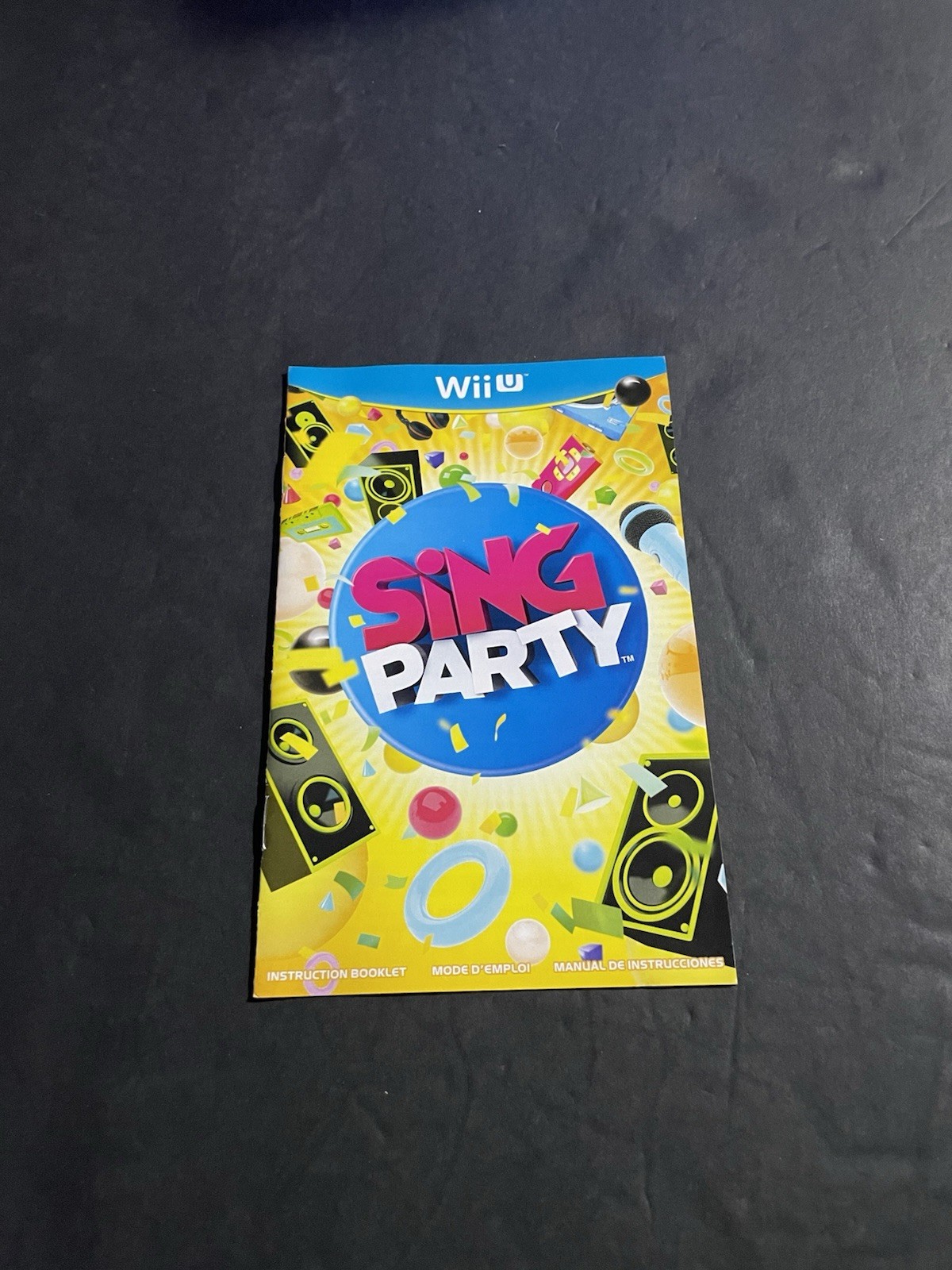 sing party Wii U Manual only