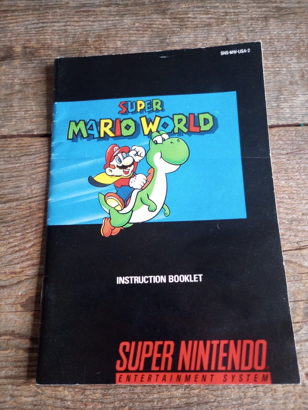 Super Mario World Genuine Super Nintendo SNES Instruction Manual 