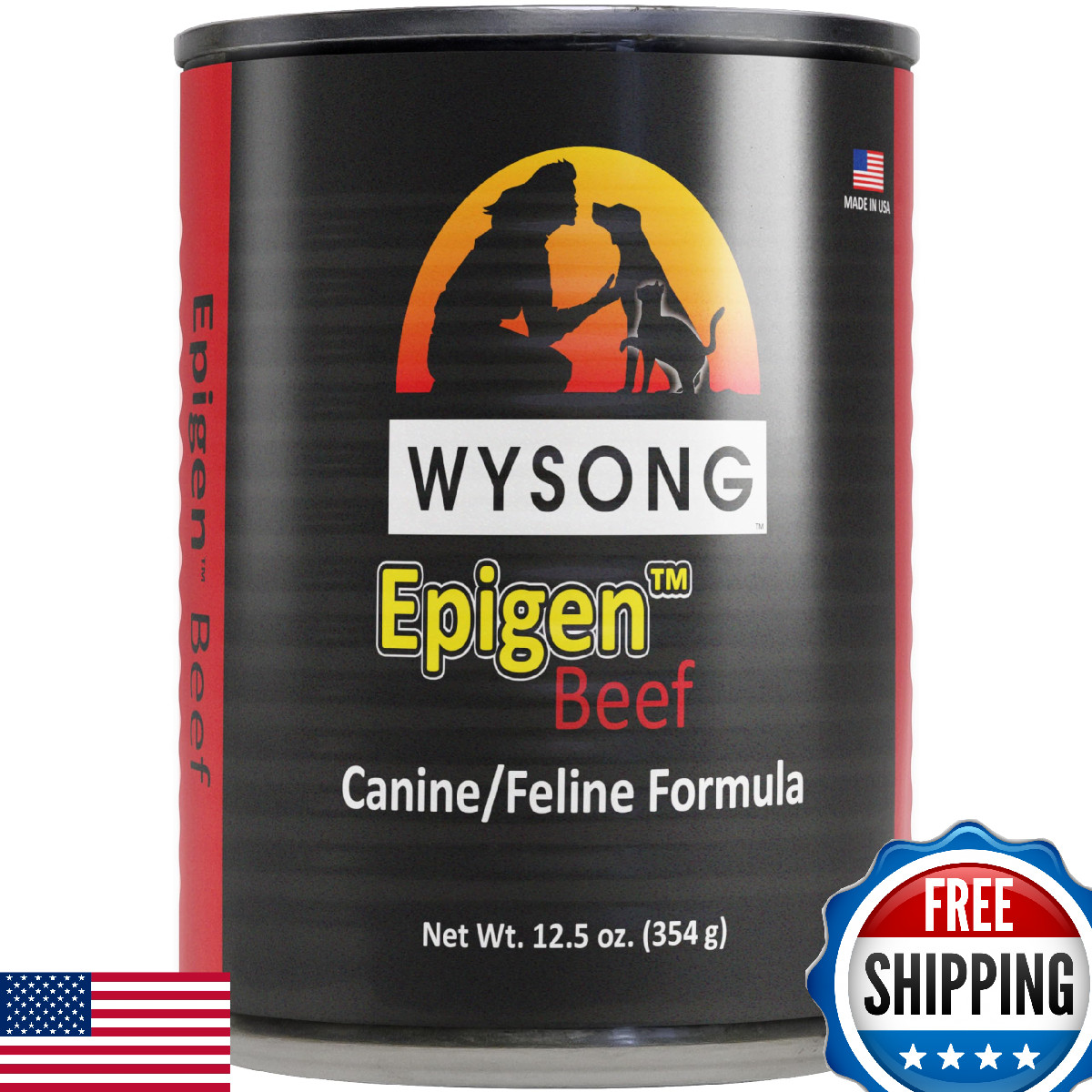 Wysong Epigen Beef Canned Dog Cat Ferret Food, Starch-Free, 12.5oz