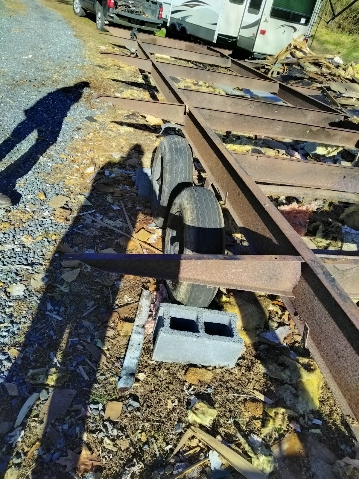 12 X 60 Mobile Home Frame With Axles Only