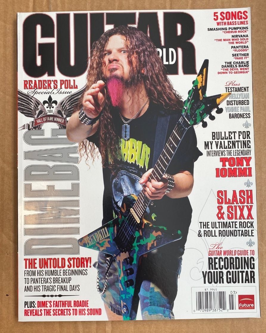 Guitar World Magazine Dimebag Darrell March 2008 Reader's Poll Special Issue NEW