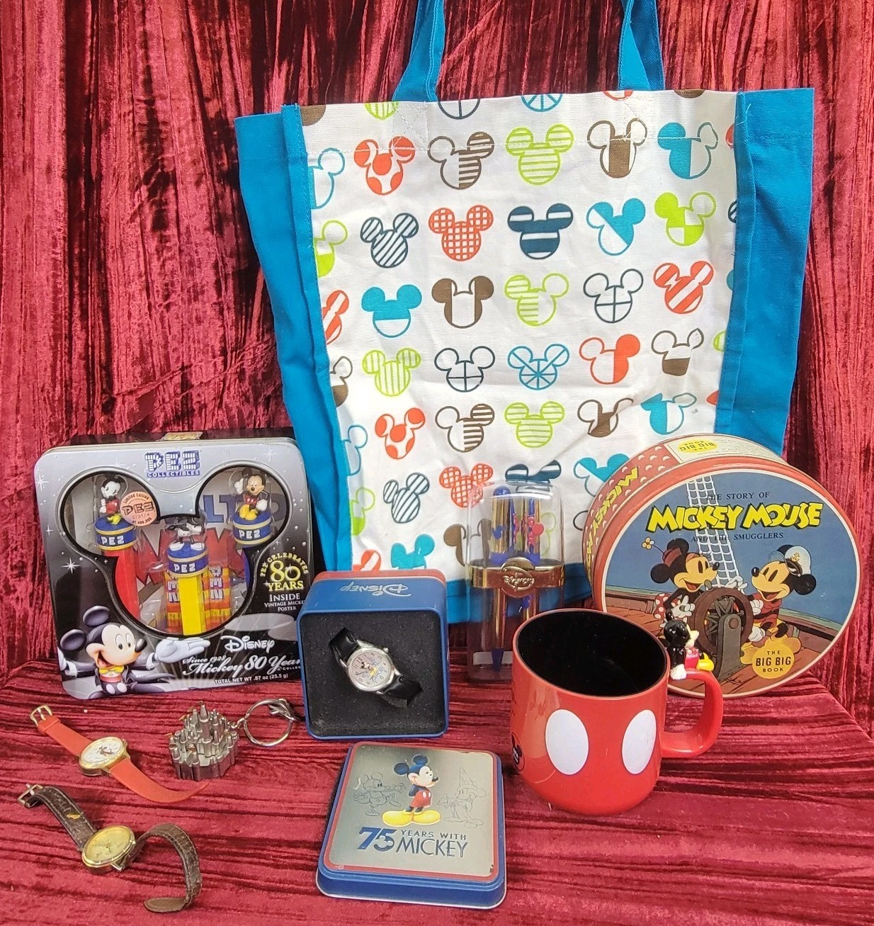 Vintage Junk Drawer Toy TOYS MIXED AS FOUND Lot DISNEY MICKEY COLLECTIBLES NEW+