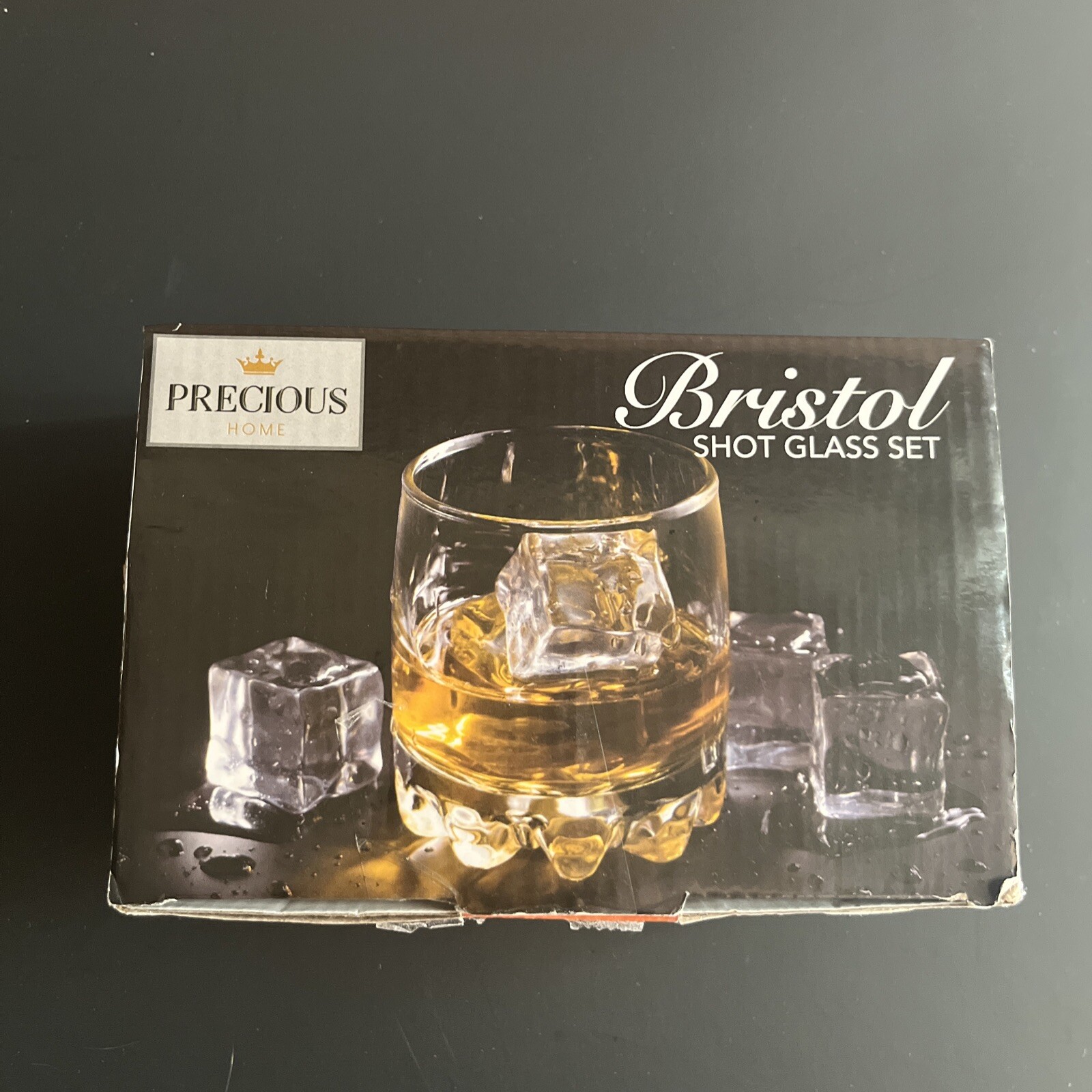 Precious 6-PC Bristol Shot Glass SET Clear Small Mini Glasses 2.7 OZ