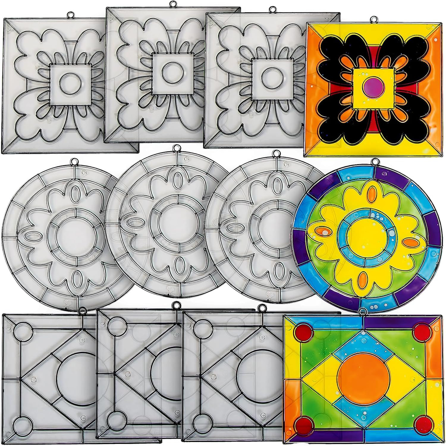 Paint Your Own Suncatchers-Crafts for Kids and Fun Home Activities (Stained Glas