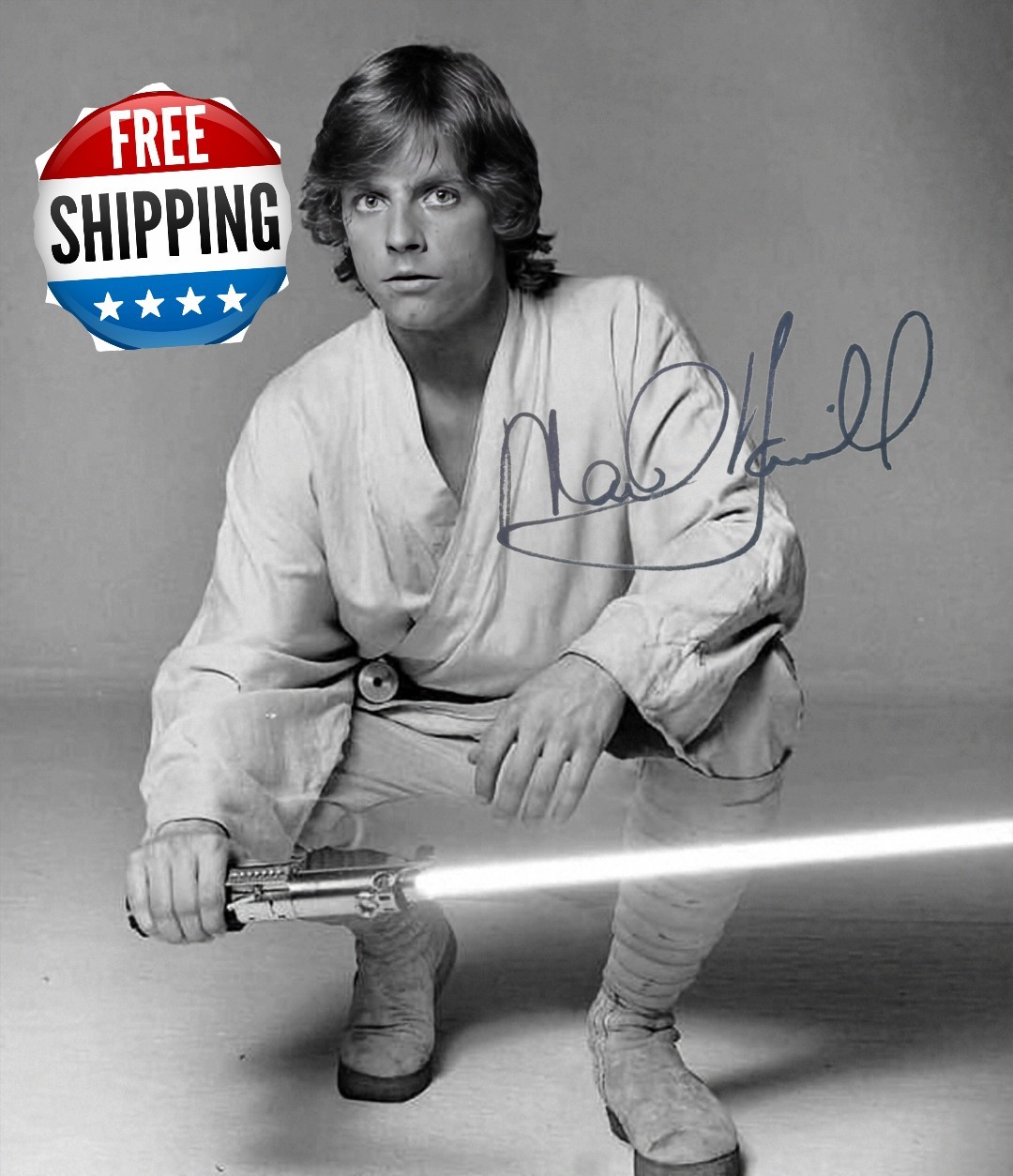 Framed Mark Hamill Luke Skywalker Autographed Signed 8x10 Photo Reprint