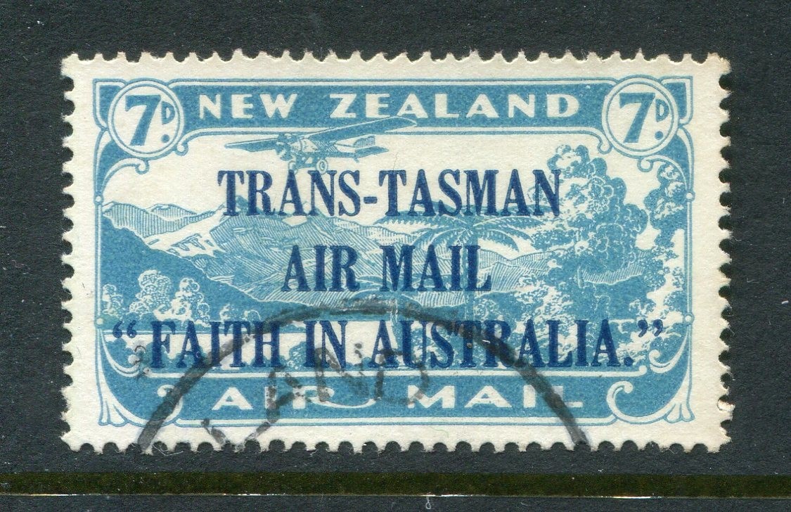New Zealand #C5 Trans-Tasman Overprint 7 P. [Used]