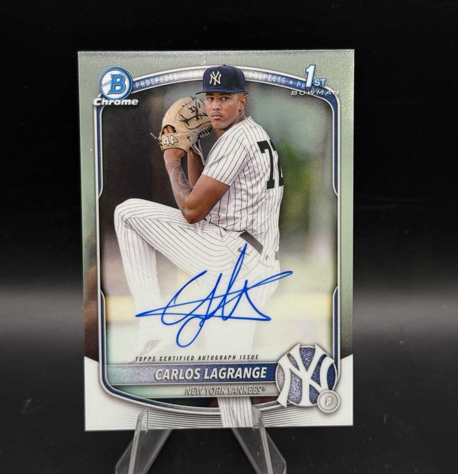 2025 Bowman Chrome Carlos Lagrange 1st Bowman Prospect Auto CPA-CL Yankees (D)