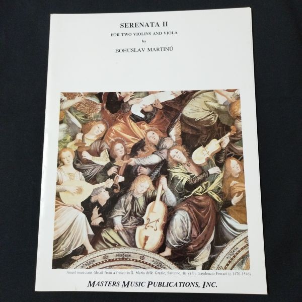 Sheet Music Violin x 2/Viola Bohuslav Martinou SERENATA II Shelf YNC 18