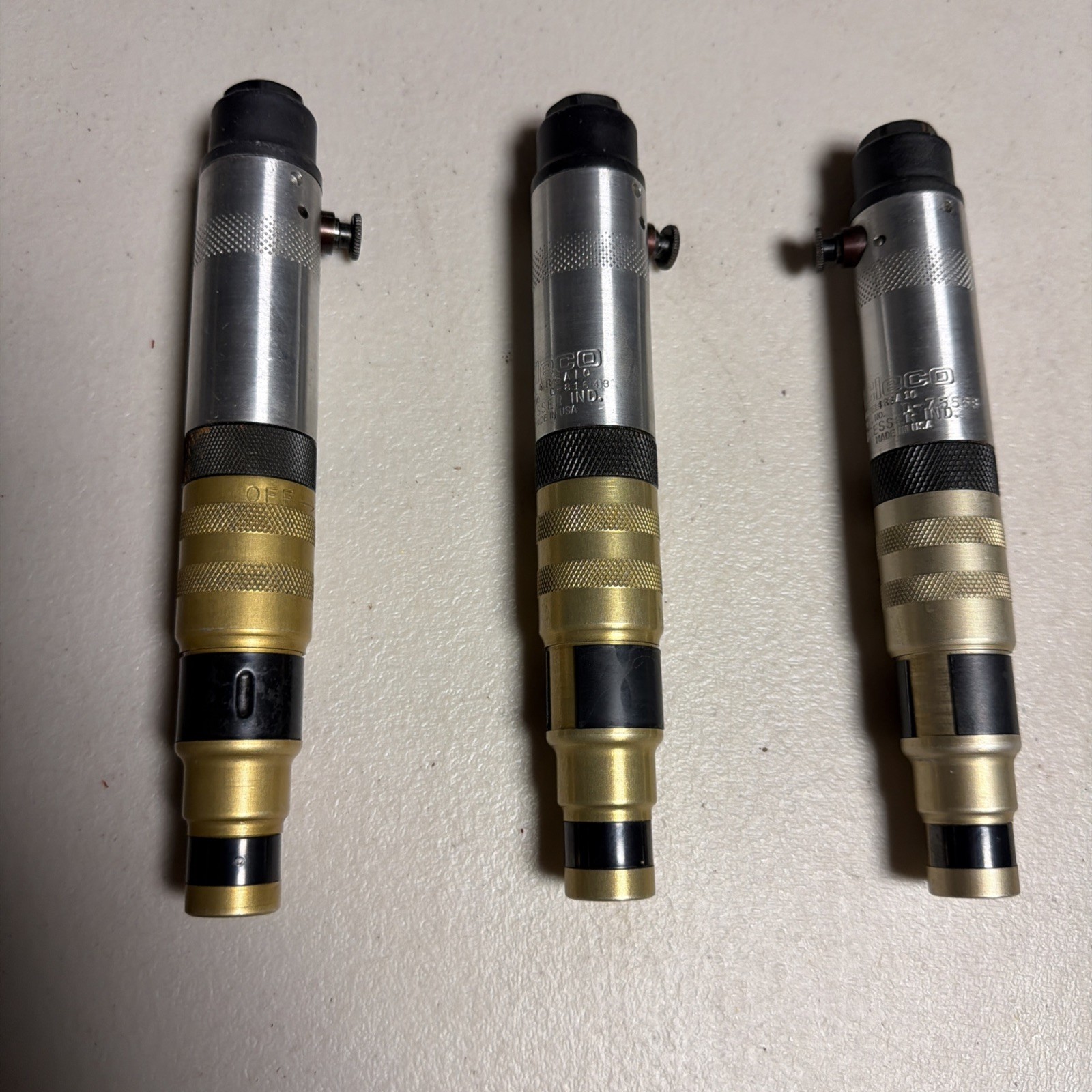 Cleco 4RSA10 Inline Pneumatic Adjustable Torque Nutrunner Screwdriver 1/4" Drive