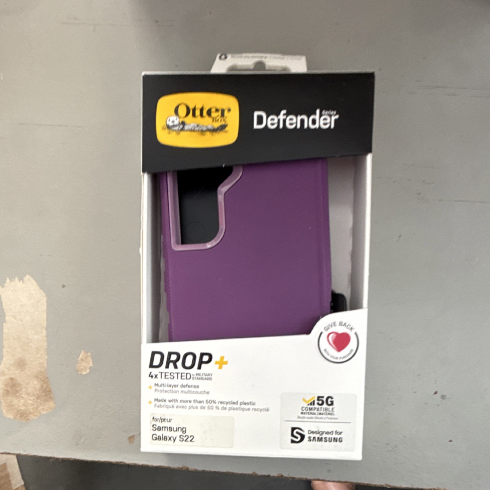 OtterBox Purple Rugged Case Holster for Samsung Galaxy S22