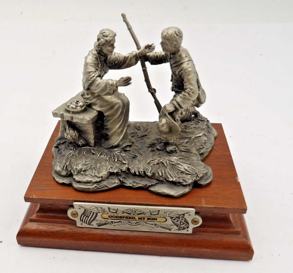 Godspeed my Son by Barnum 1066/2500 Civil War Pewter Sculpture