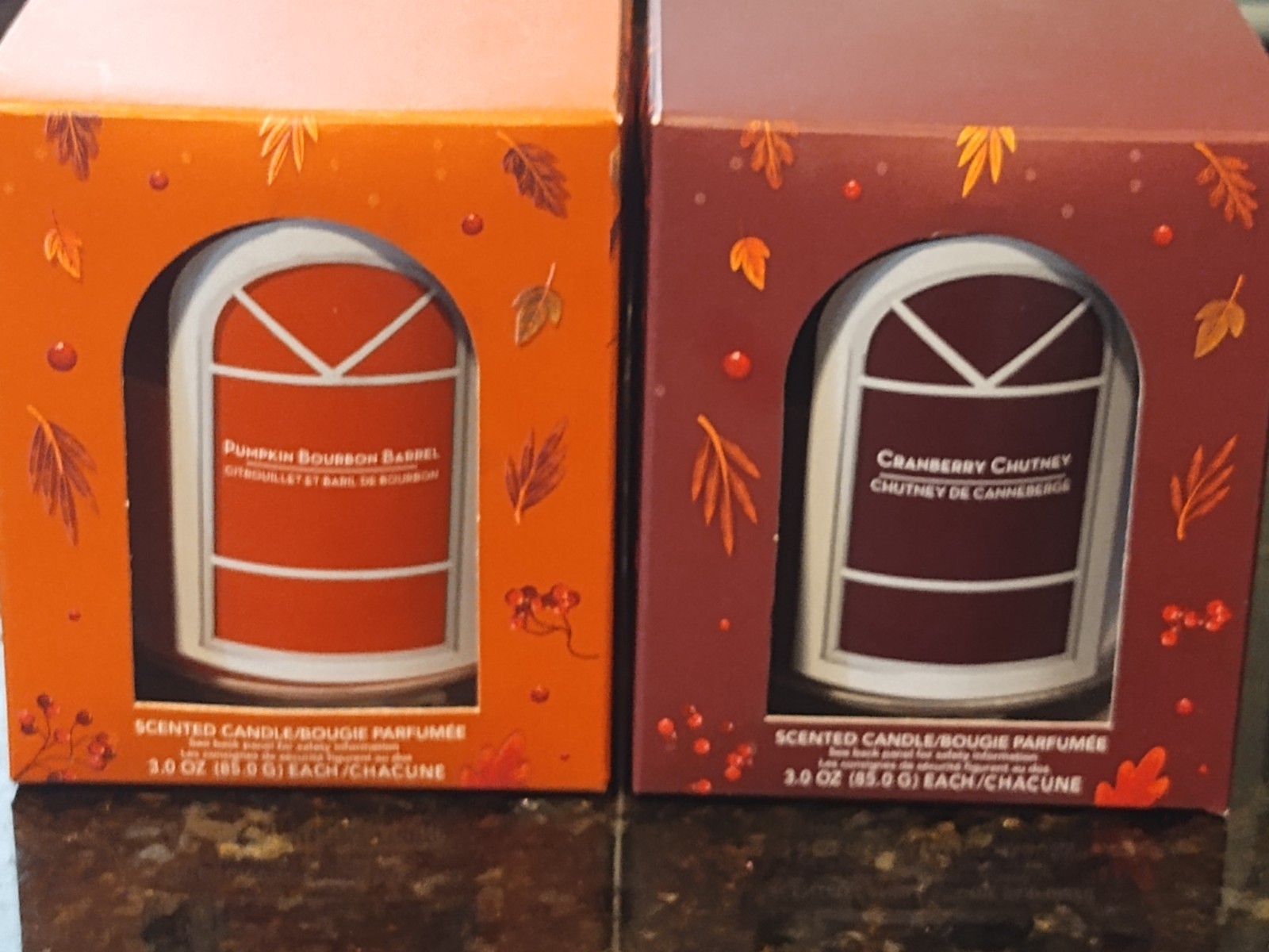 Scented Candles - Pumpkin Bourbon Barrel & Cranberry Chutney