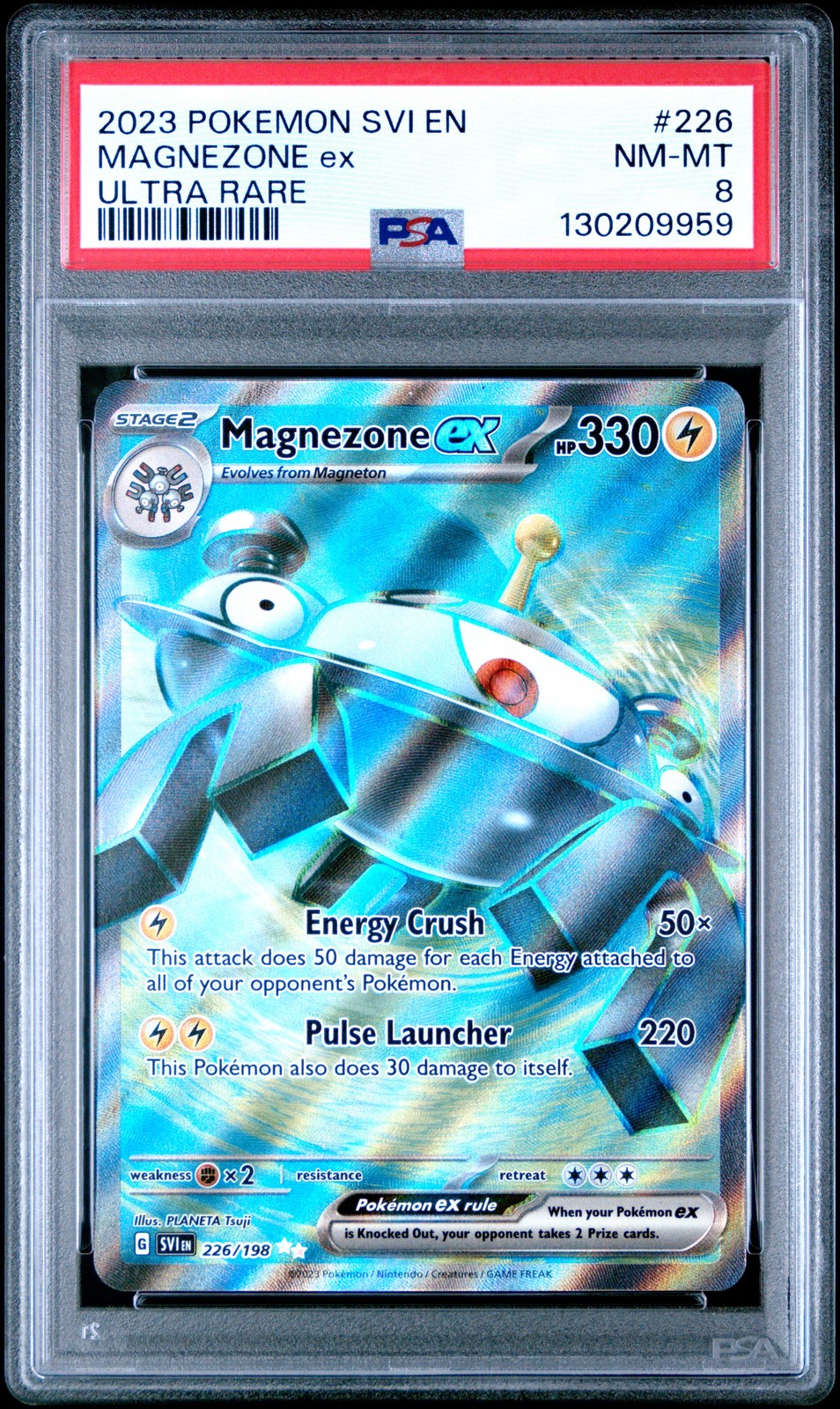 2023 POKEMON SVI EN-SCARLET & VIOLET ULTRA RARE #226 MAGNEZONE EX PSA 8