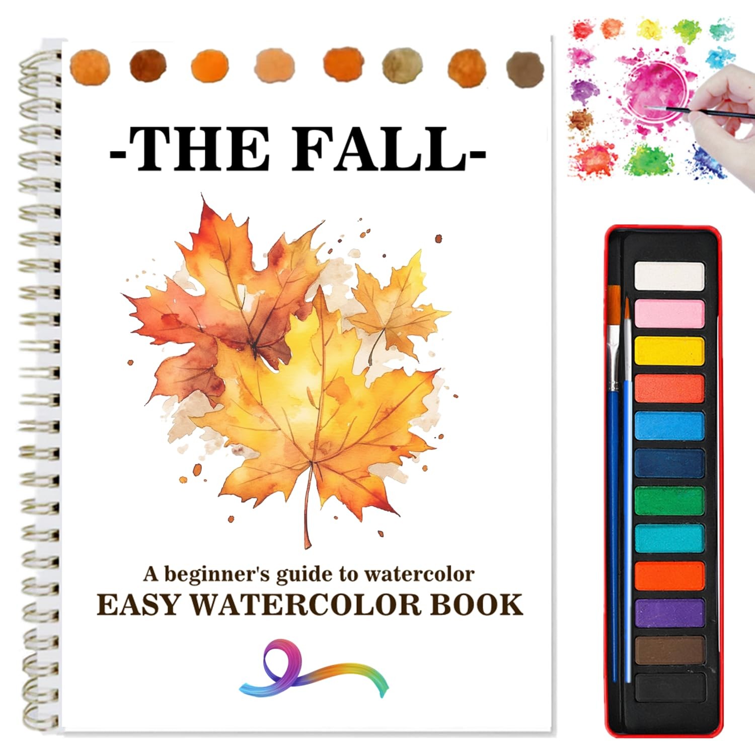 Workbooks Coloring Book Beginner Friendly Painting Kit Easy Nature Scenes