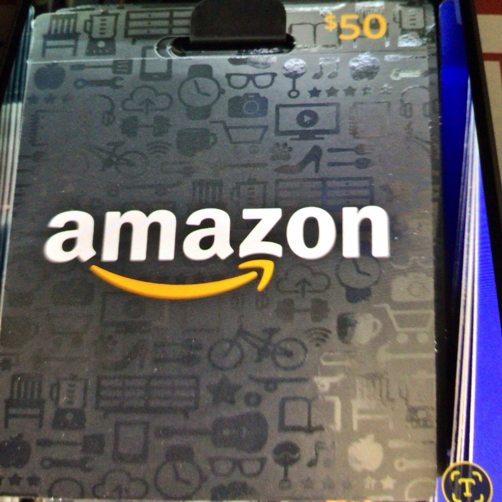 $50 Amazon Gift Card Brand New, Physical Card, No Email Delivery