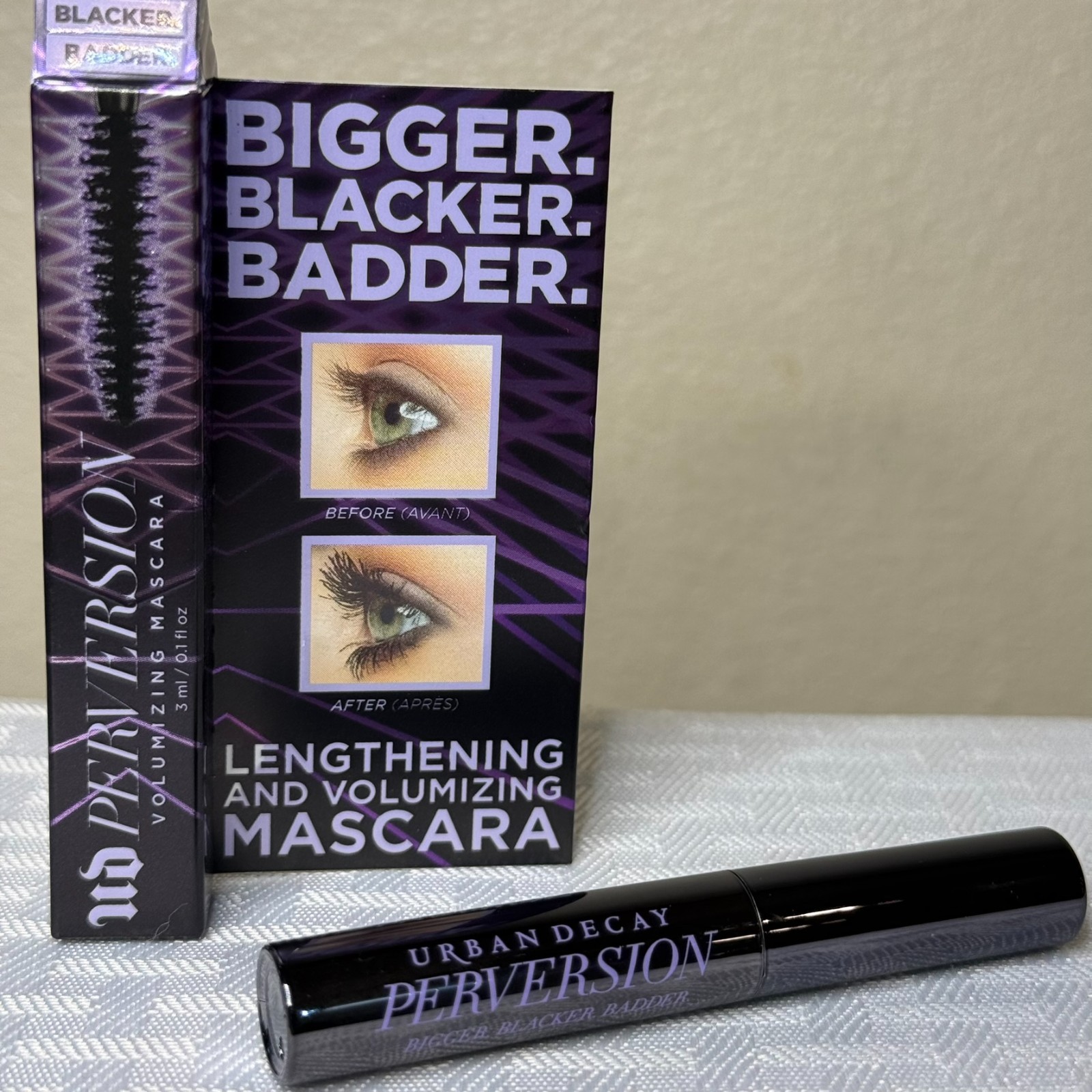Urban Decay Perversion Volumizing Mascara Bigger Blacker Badder, Travel Size NEW