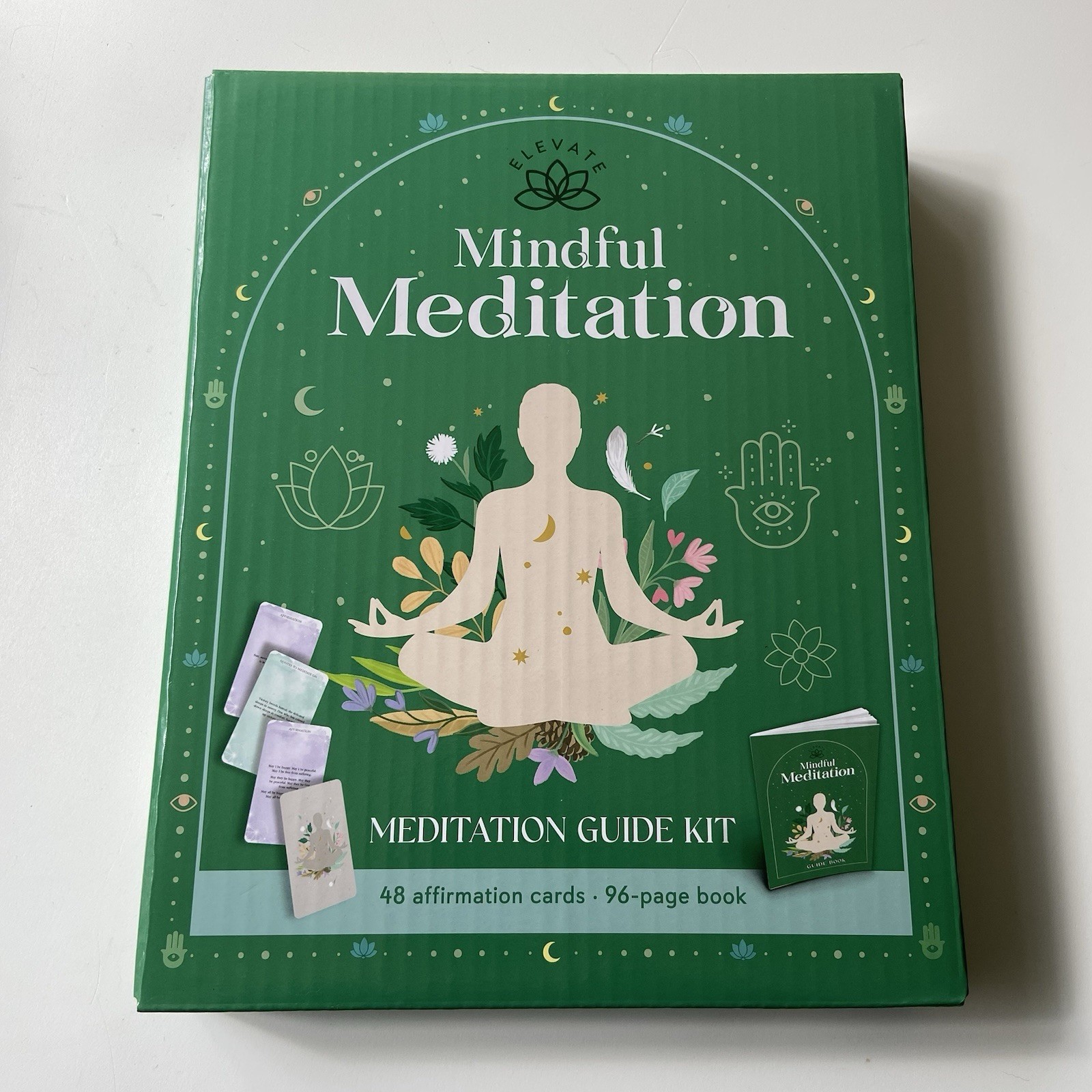 Mindful Meditation Guide Starter Kit (48 Affirmation Cards & 96-page Booklet)