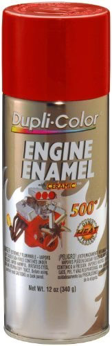 Dupli-Color DE1605 Ceramic Ford Red Engine Paint - 12 oz. Color: Ford Red, Mode