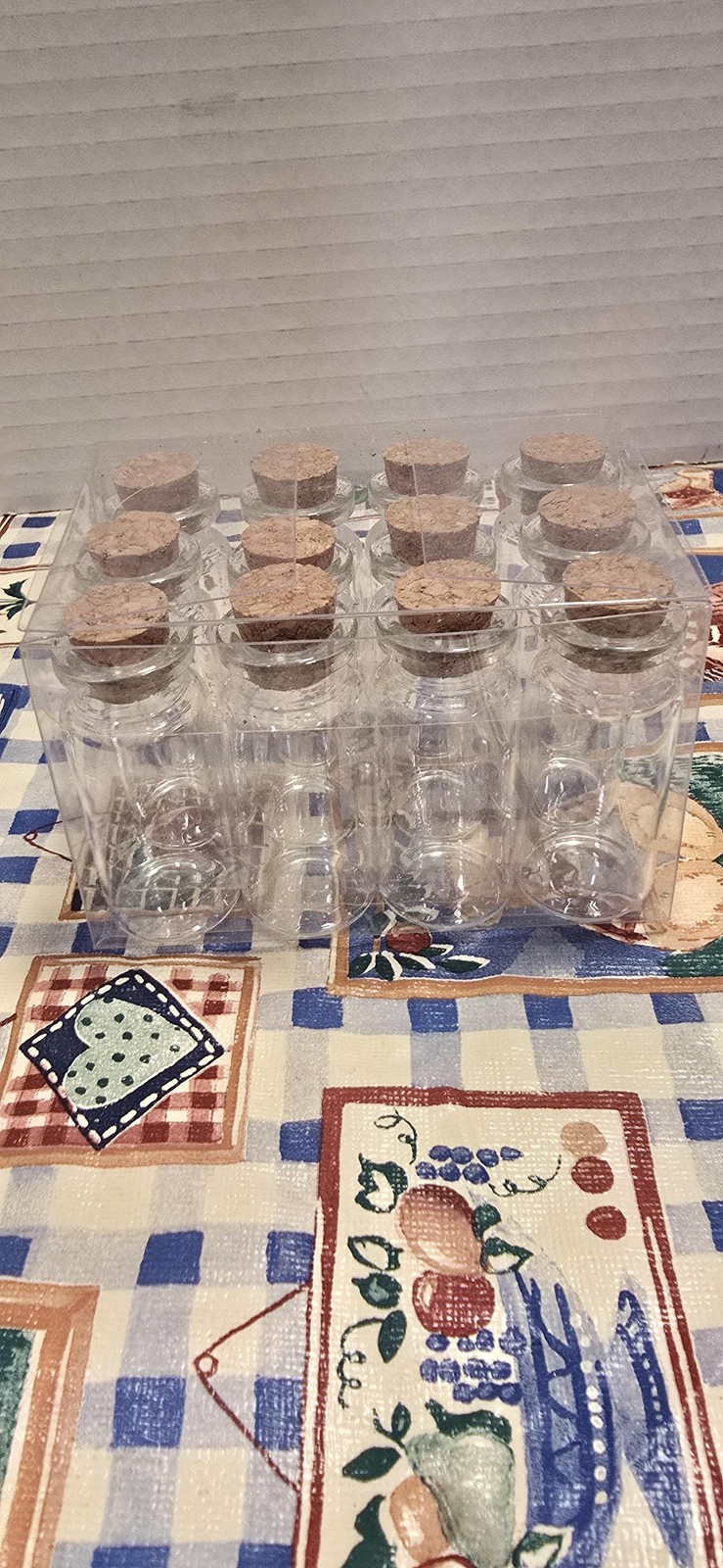 Mini Glass Bottles With Cork Lids 12 Pack Clear Jars Vials Crafts Storage Decor