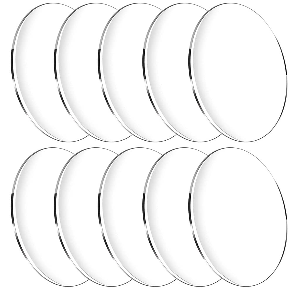 10 Pieces Clear Circle Acrylic Sheet, 1/8" Thickness, 5 Inch 5 Inch, 
