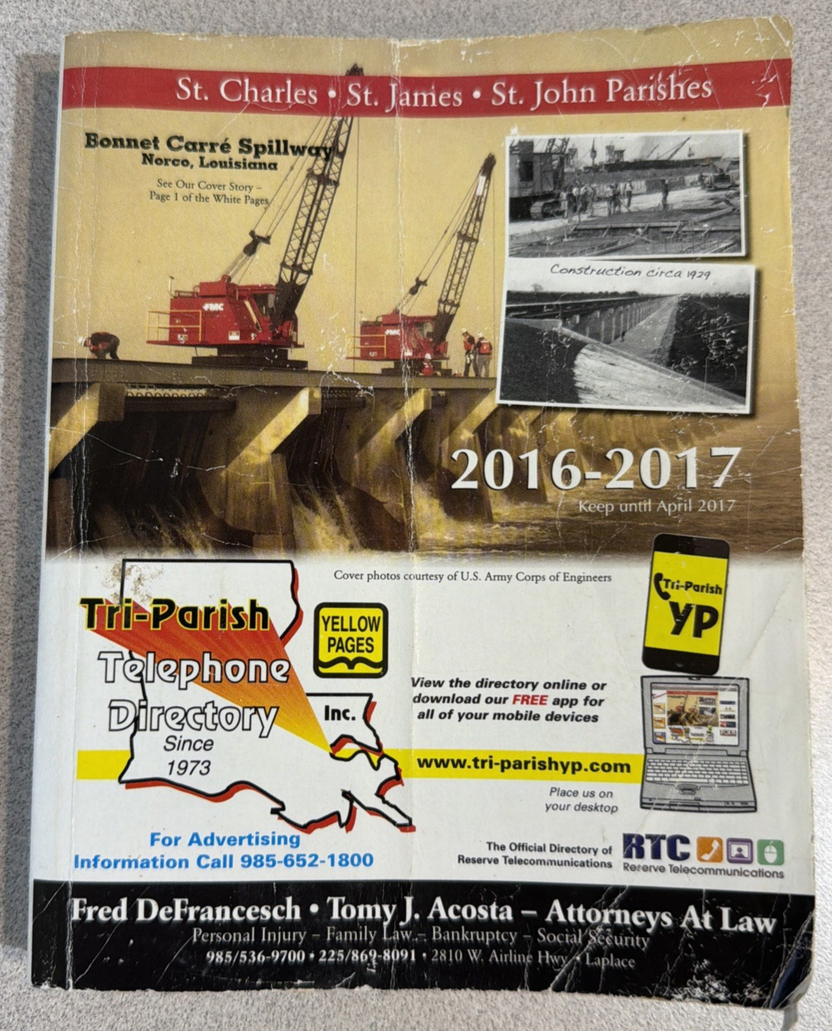 Tri-Parish Telephone Directory 2016-2017 St Charles St James St John