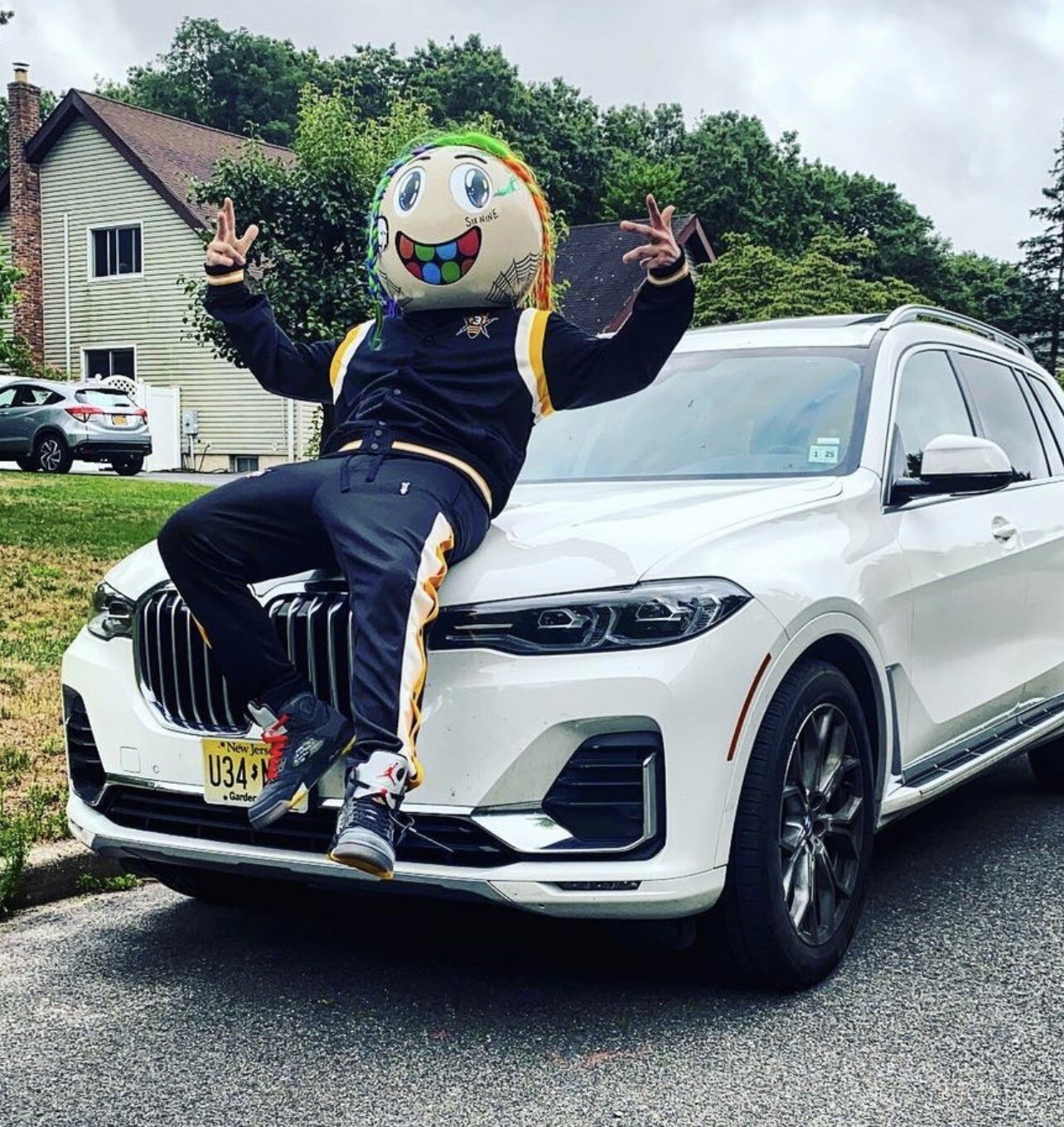 6ix9ine Dummy Boy Themed Custom helmet