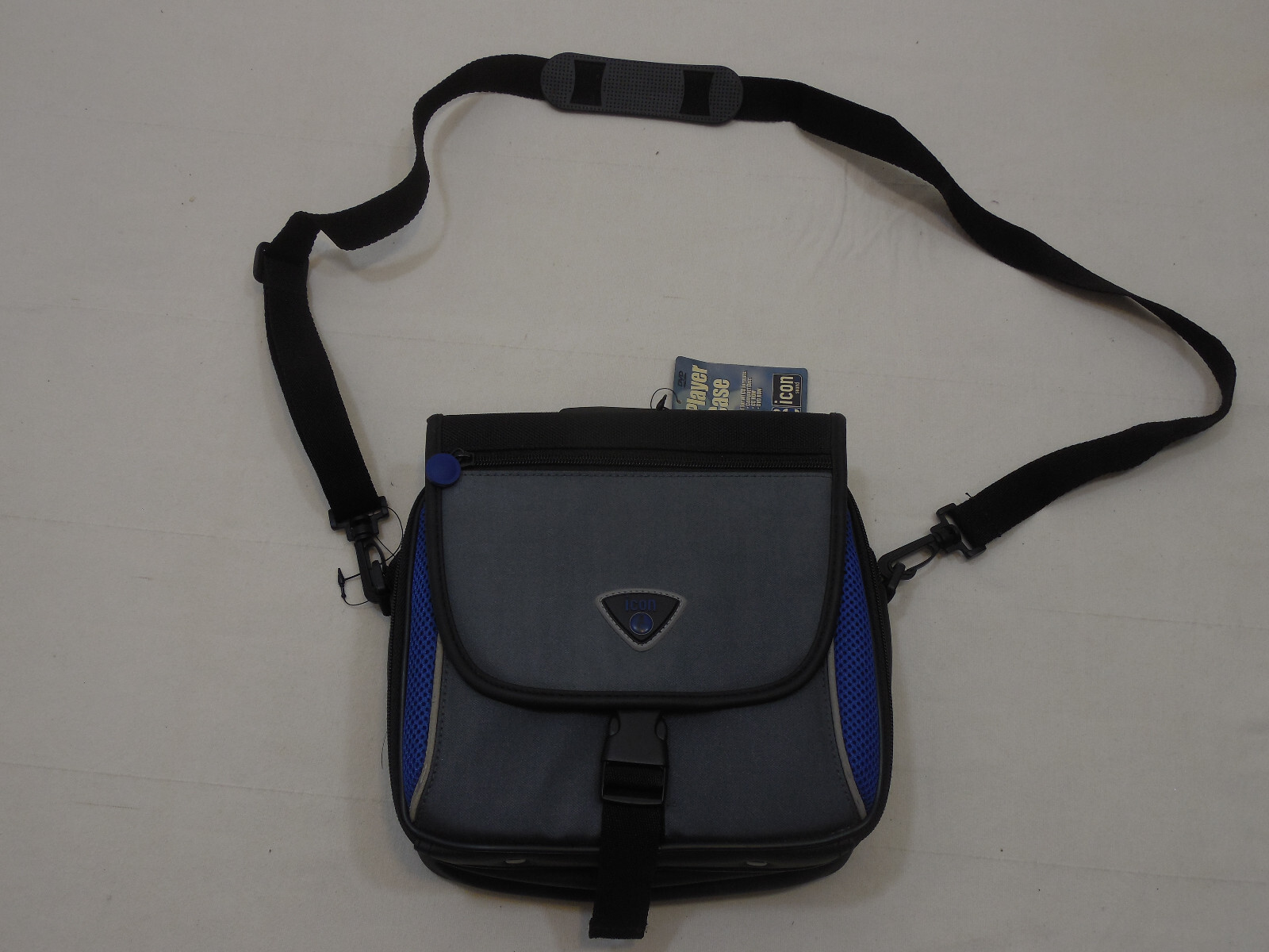 Icon DVD Player Case 20 Capacity Carry On Shoulder Strip Zip Handle Bag Tote New