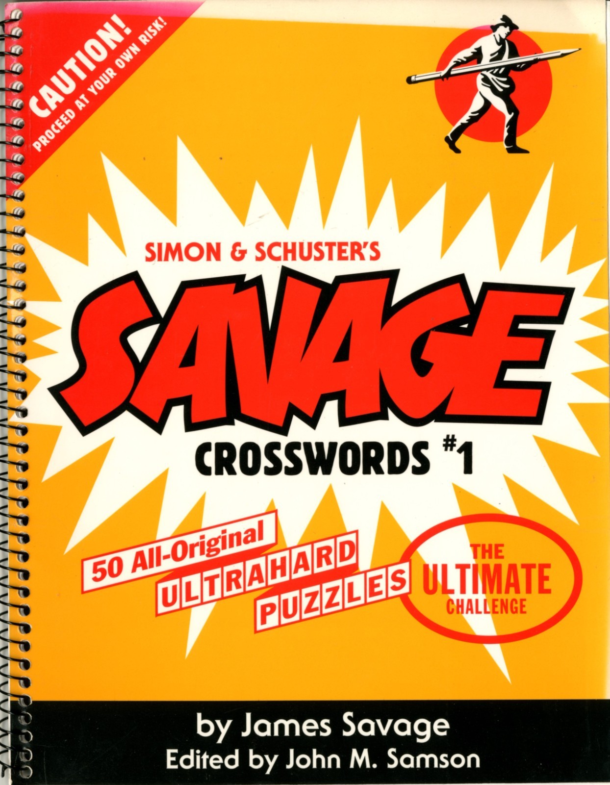 Simon & Schuster's Savage Crosswords No 1 –  Book of 50 Ultrahard Puzzles