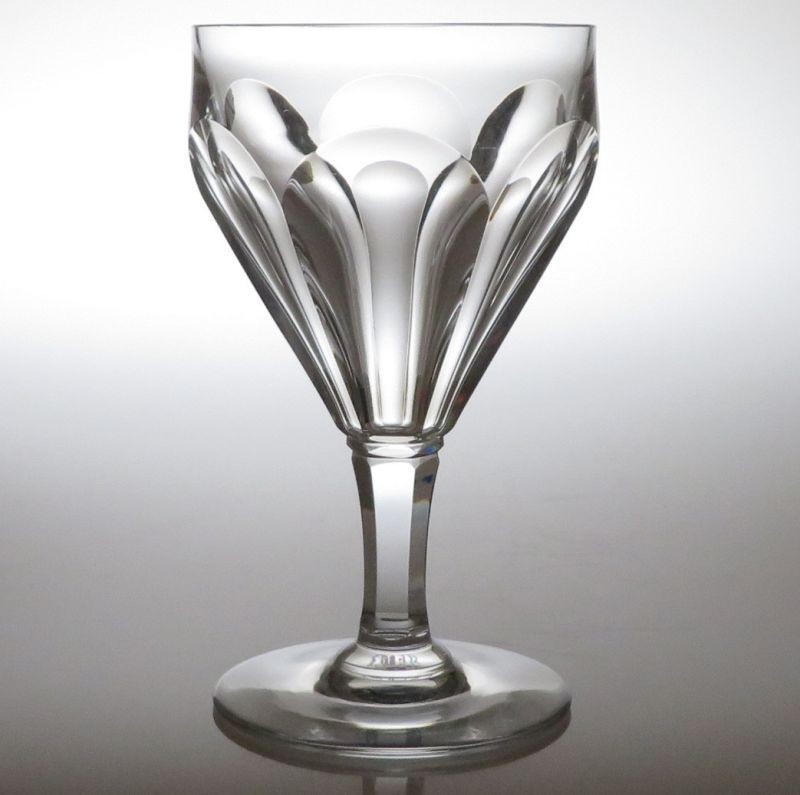 Baccarat Glass Duchesse de dino Water Goblet 15cm Crystal Flat Cut Rare