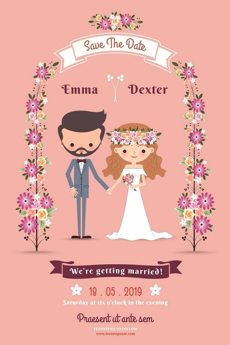 I will do Unique Wedding Invitation Card Design