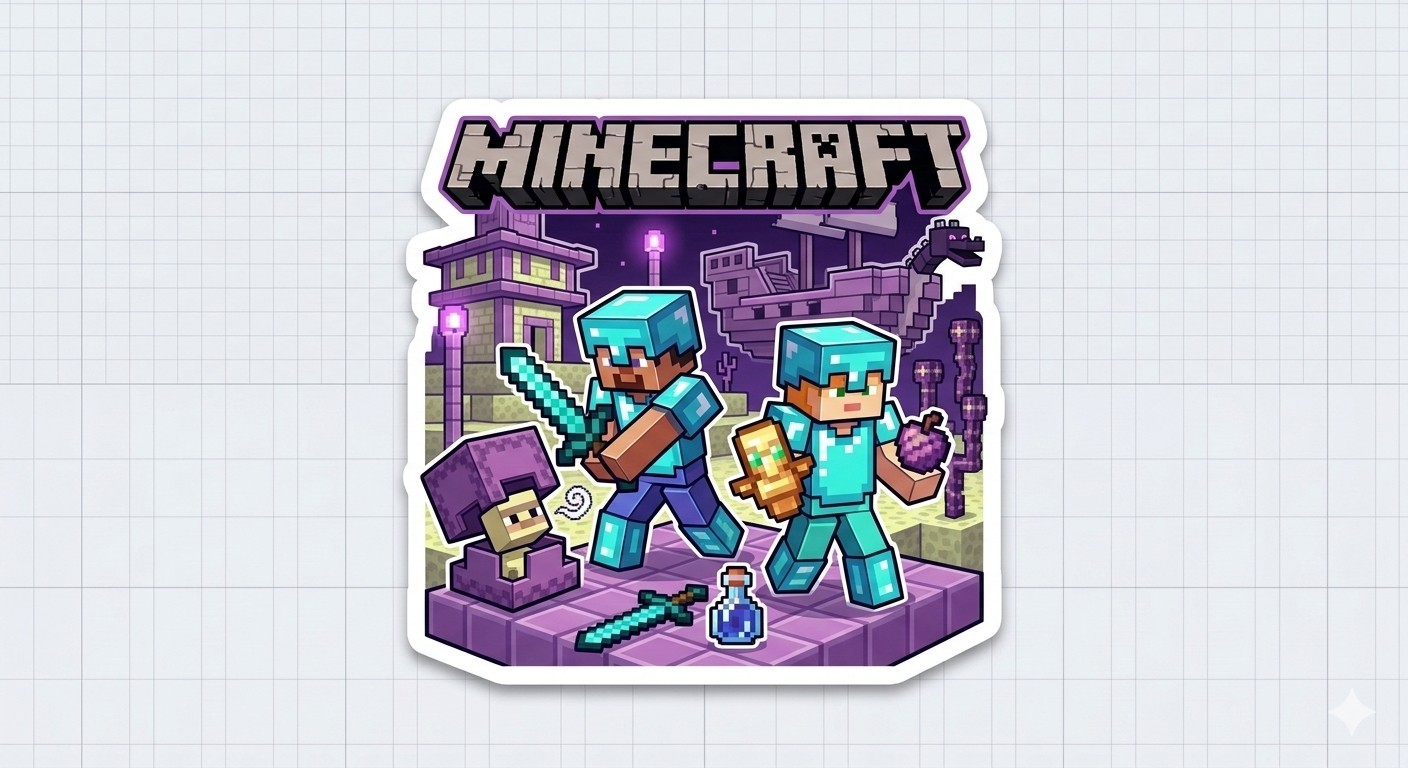 Minecraft Sticker Decal Phone Laptop PICK ONE 