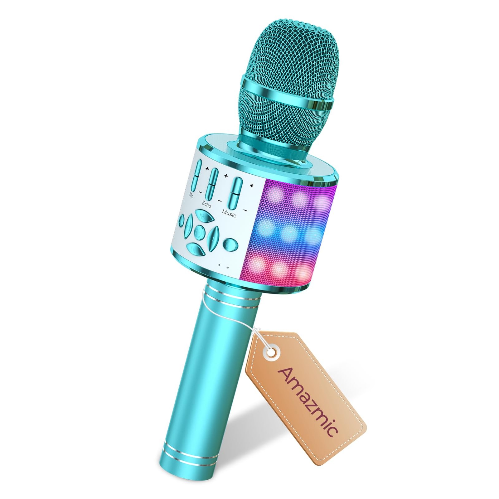 Karaoke Microphone Machine Toys for Girls Bluetooth Microphone with Light, Ch...
